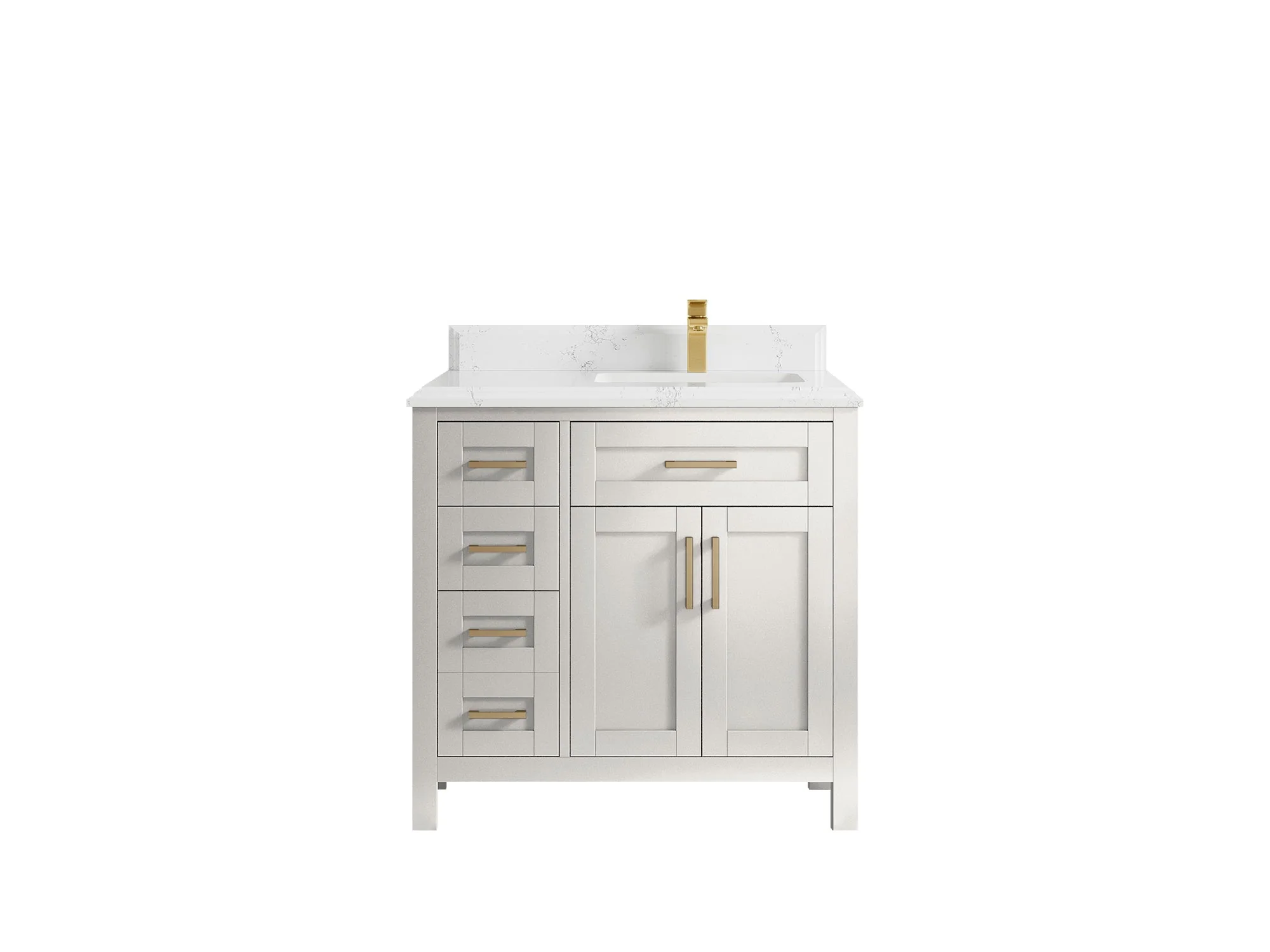 Cambridge 36 in. W x 22 in. D Right Offset Sink Bathroom Vanity - Image 35