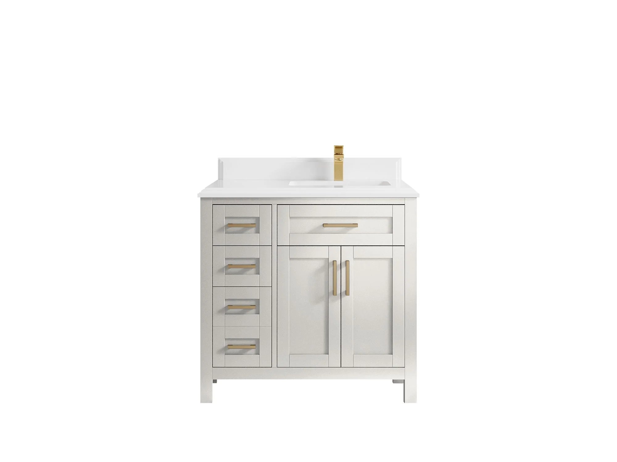 Cambridge 36 in. W x 22 in. D Right Offset Sink Bathroom Vanity - Image 37