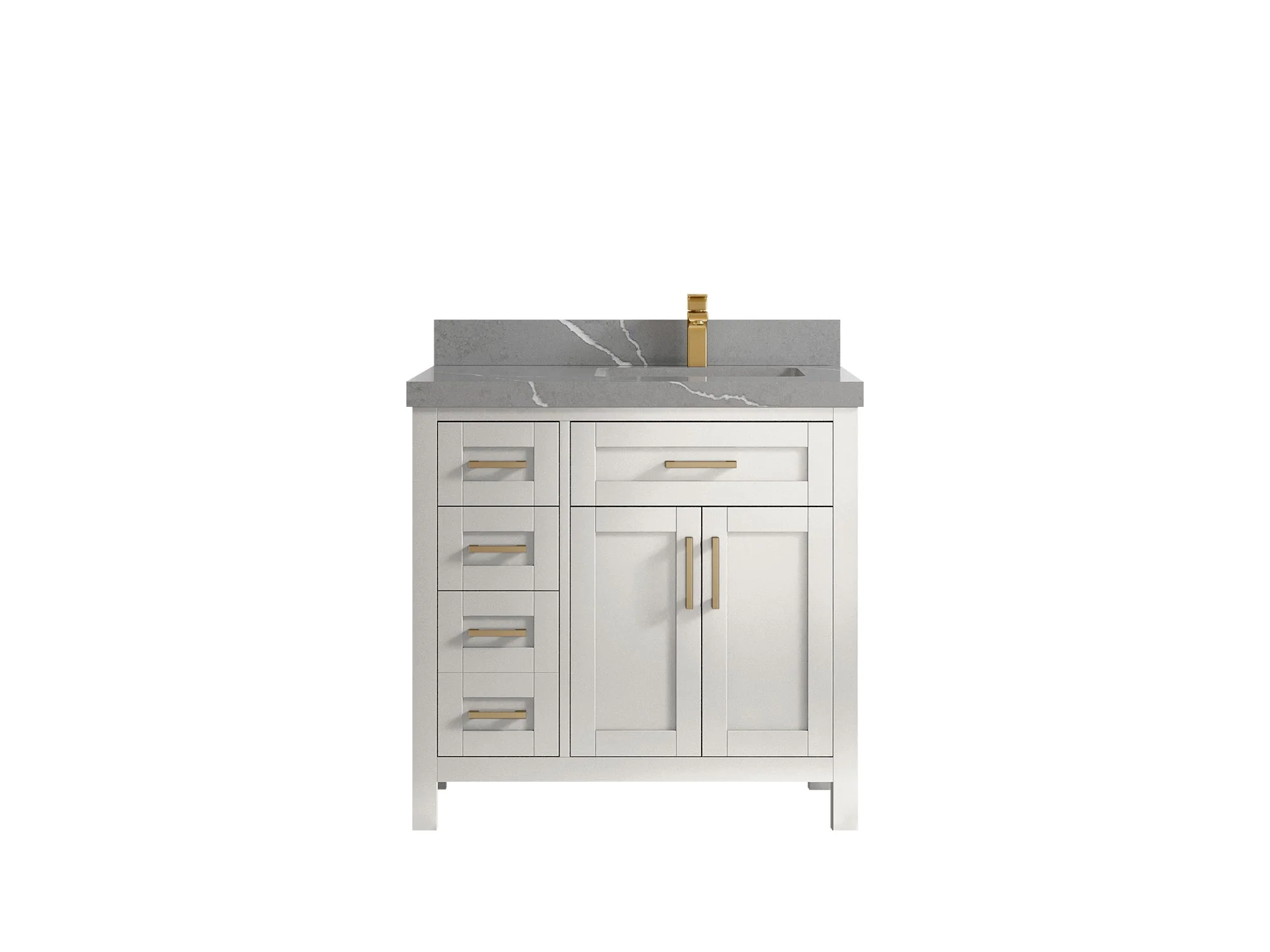 Cambridge 36 in. W x 22 in. D Right Offset Sink Bathroom Vanity - Image 43