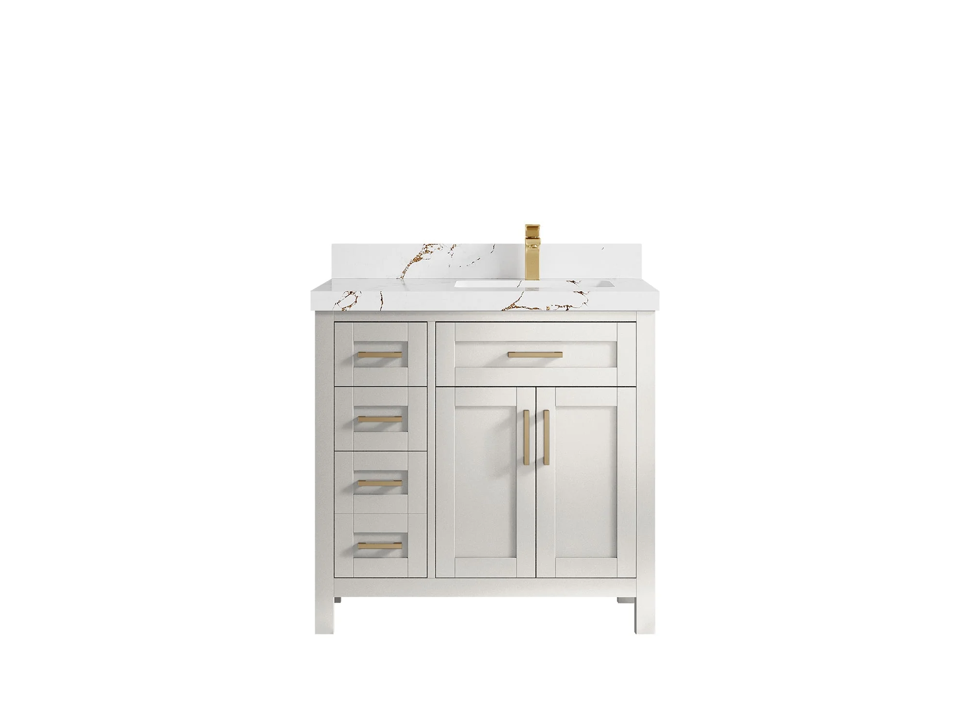 Cambridge 36 in. W x 22 in. D Right Offset Sink Bathroom Vanity - Image 45