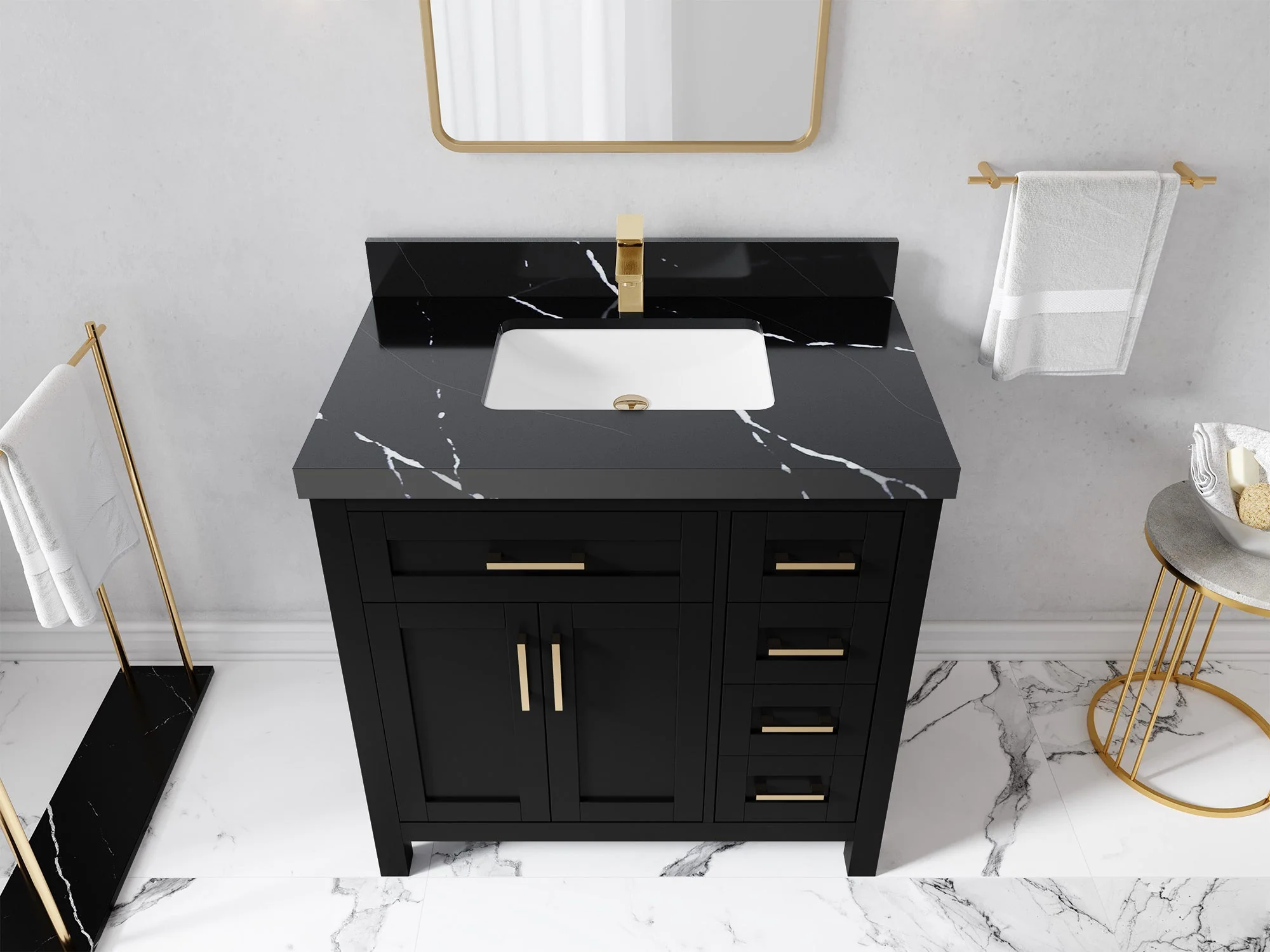 Cambridge 36 in. W x 22 in. D Single Center Sink Bathroom Vanity - Image 17
