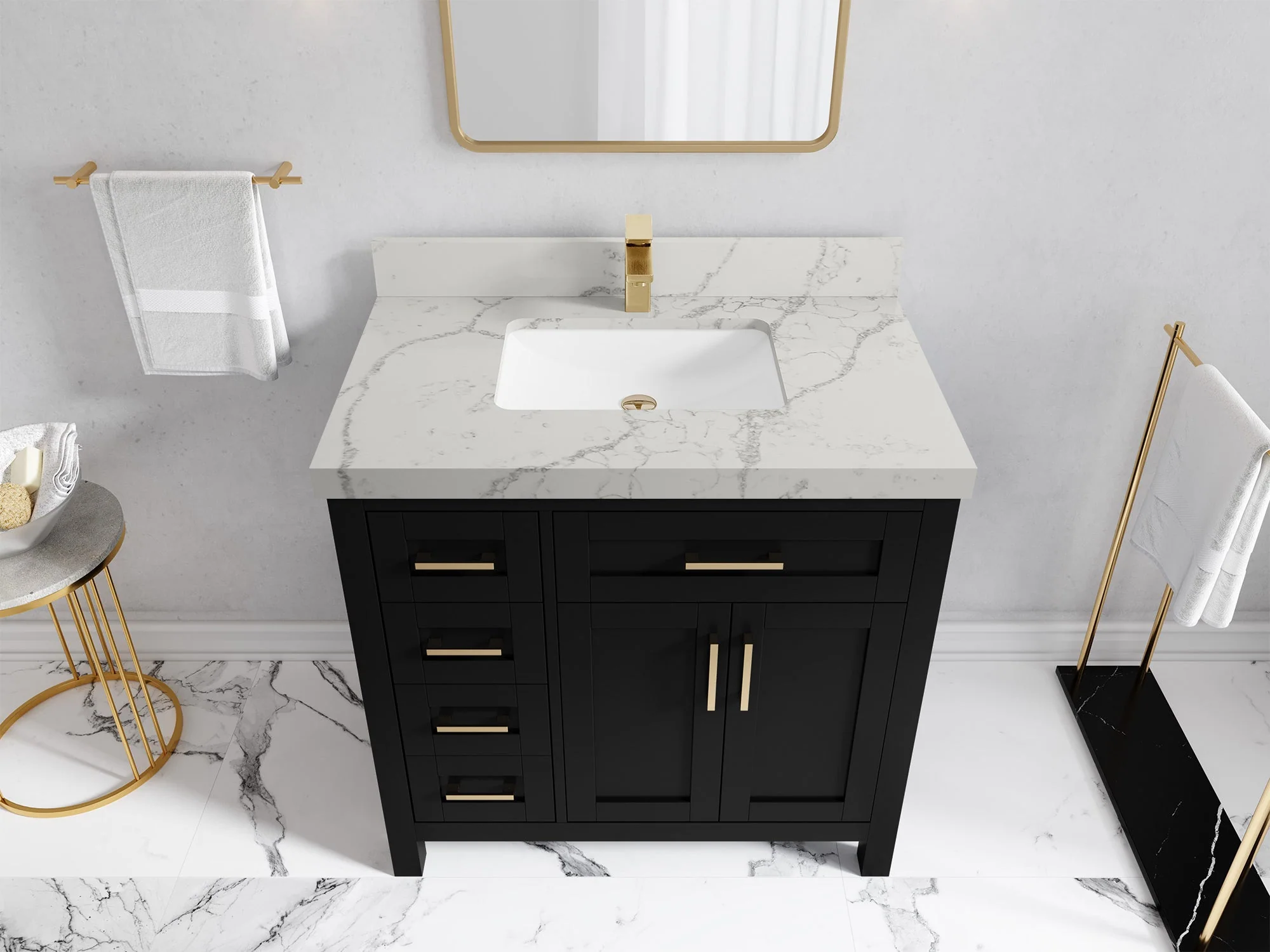 Cambridge 36 in. W x 22 in. D Single Center Sink Bathroom vanity - Image 13