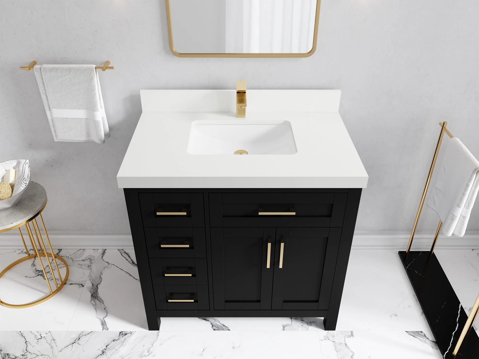 Cambridge 36 in. W x 22 in. D Single Center Sink Bathroom vanity - Image 15