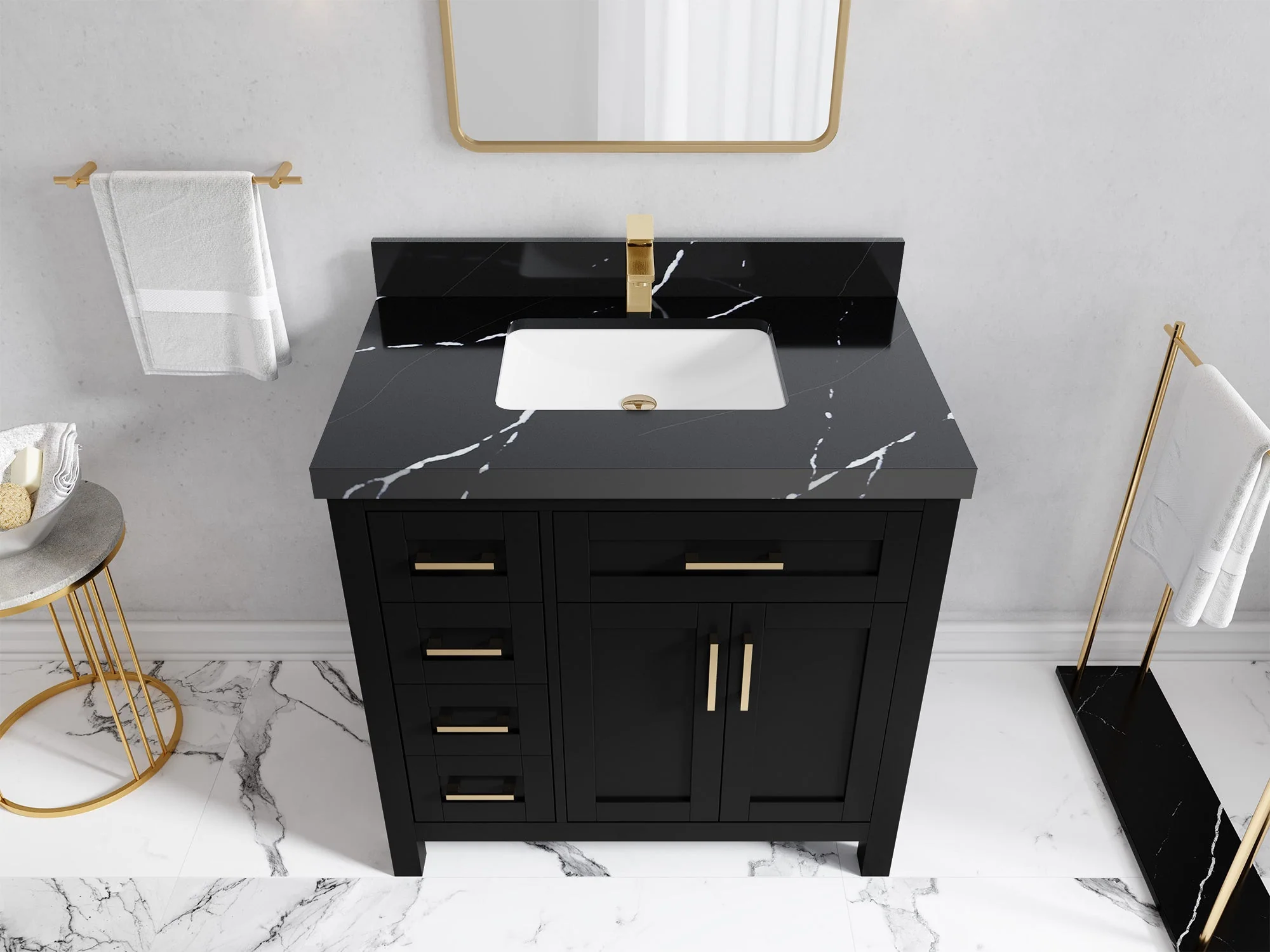 Cambridge 36 in. W x 22 in. D Single Center Sink Bathroom vanity - Image 17