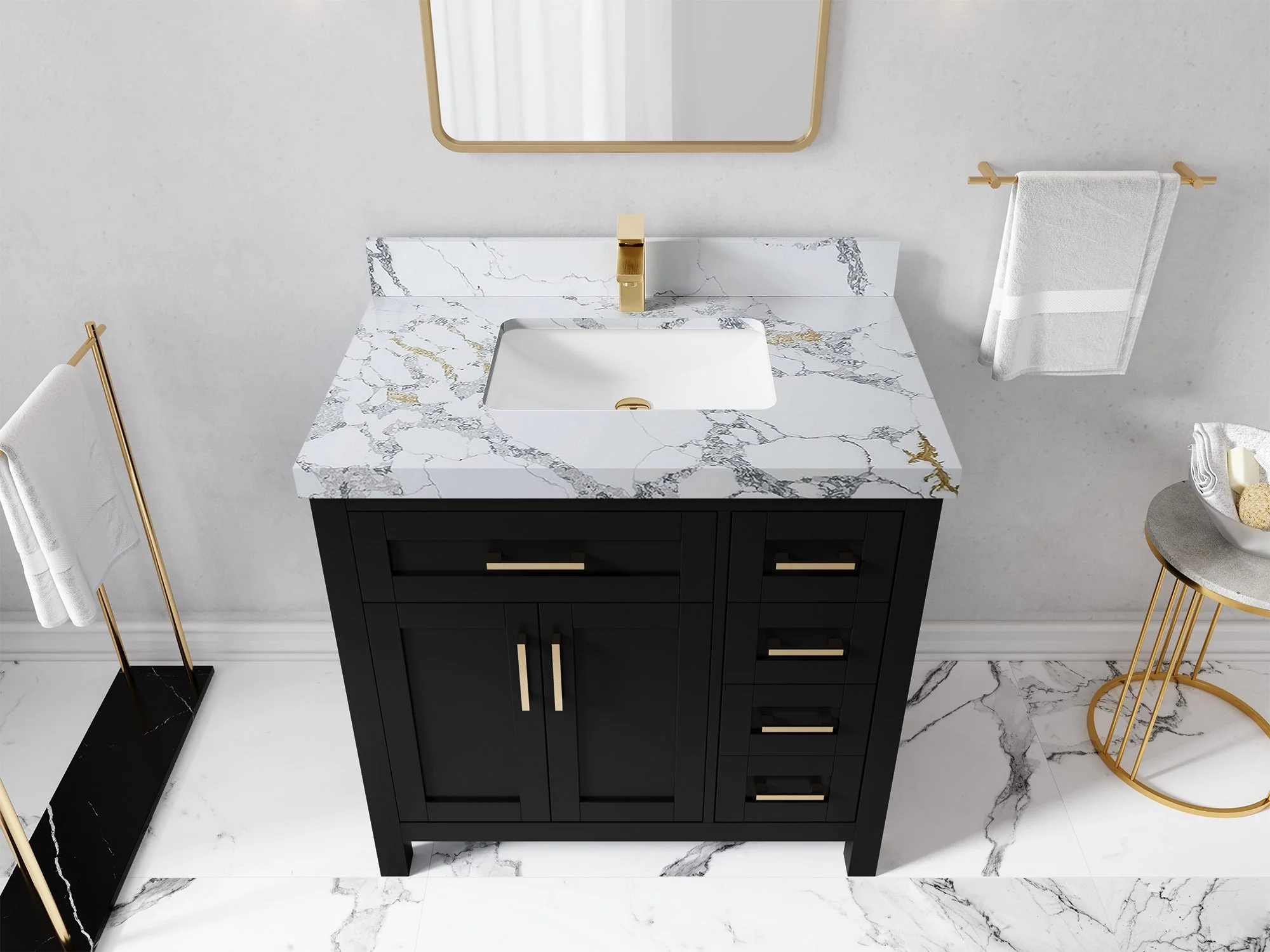 Cambridge 36 in. W x 22 in. D Single Center Sink Bathroom Vanity - Image 25