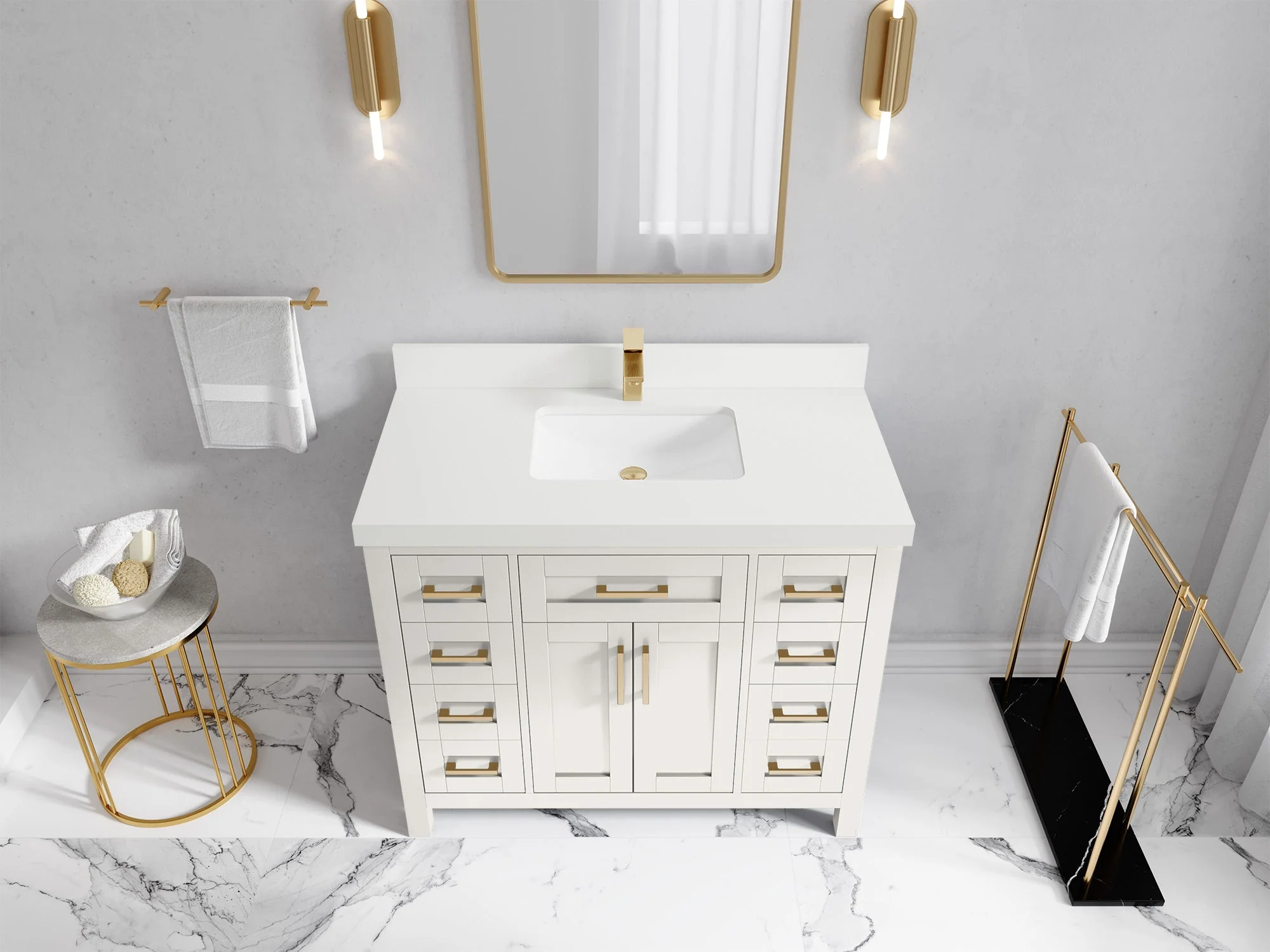 Cambridge 42 in. W x 22 in. D Single Sink Bathroom Vanity - Image 14