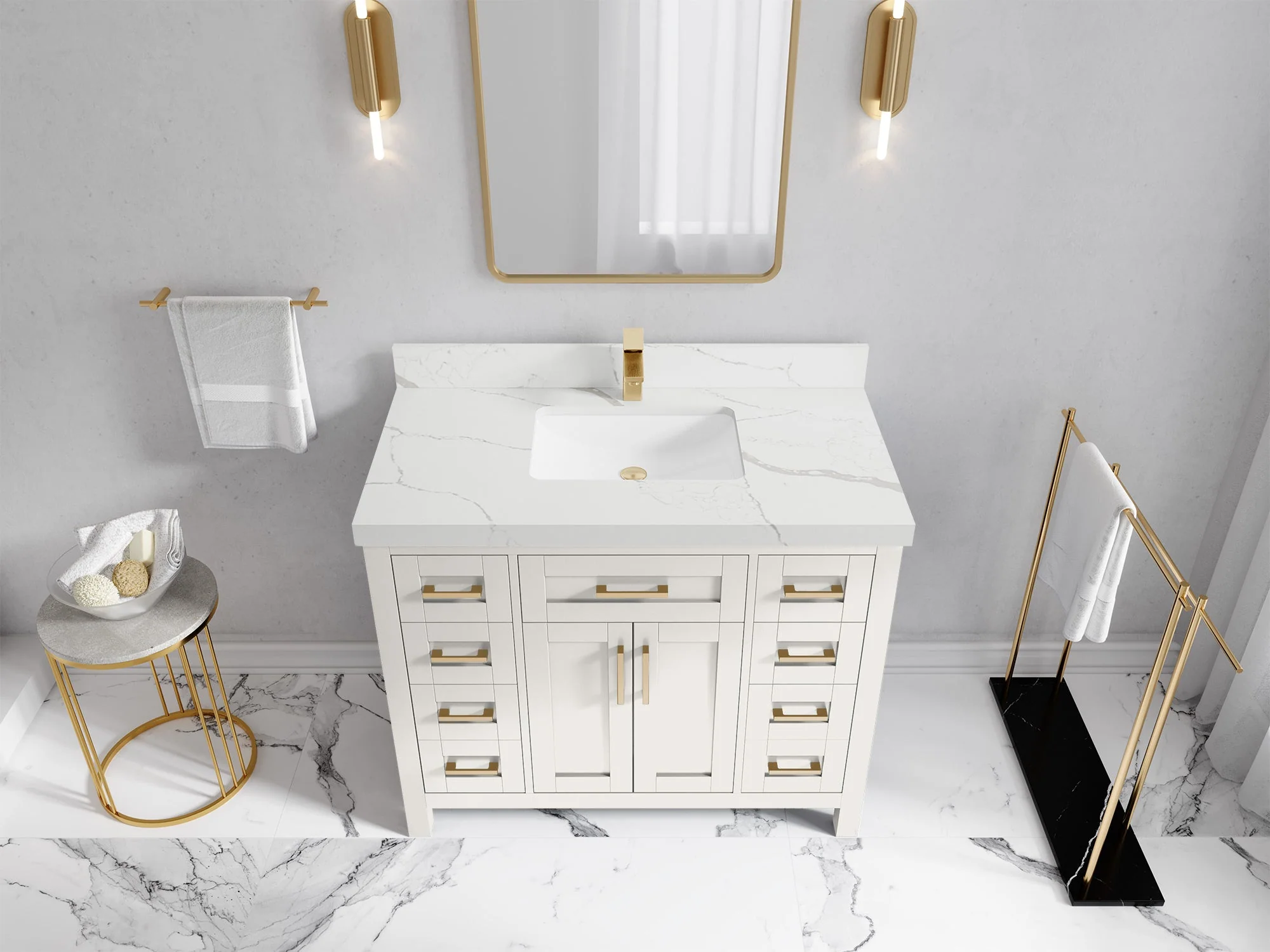 Cambridge 42 in. W x 22 in. D Single Sink Bathroom Vanity - Image 20