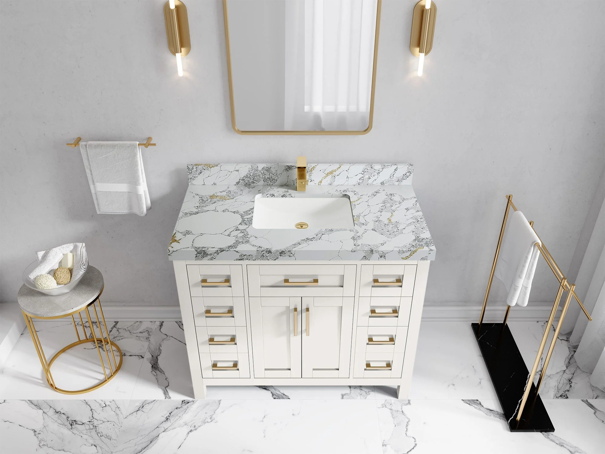 Cambridge 42 in. W x 22 in. D Single Sink Bathroom Vanity - Image 24
