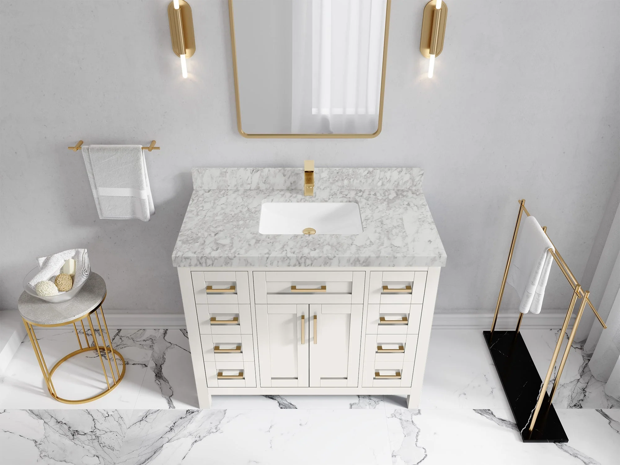 Cambridge 42 in. W x 22 in. D Single Sink Bathroom Vanity - Image 28
