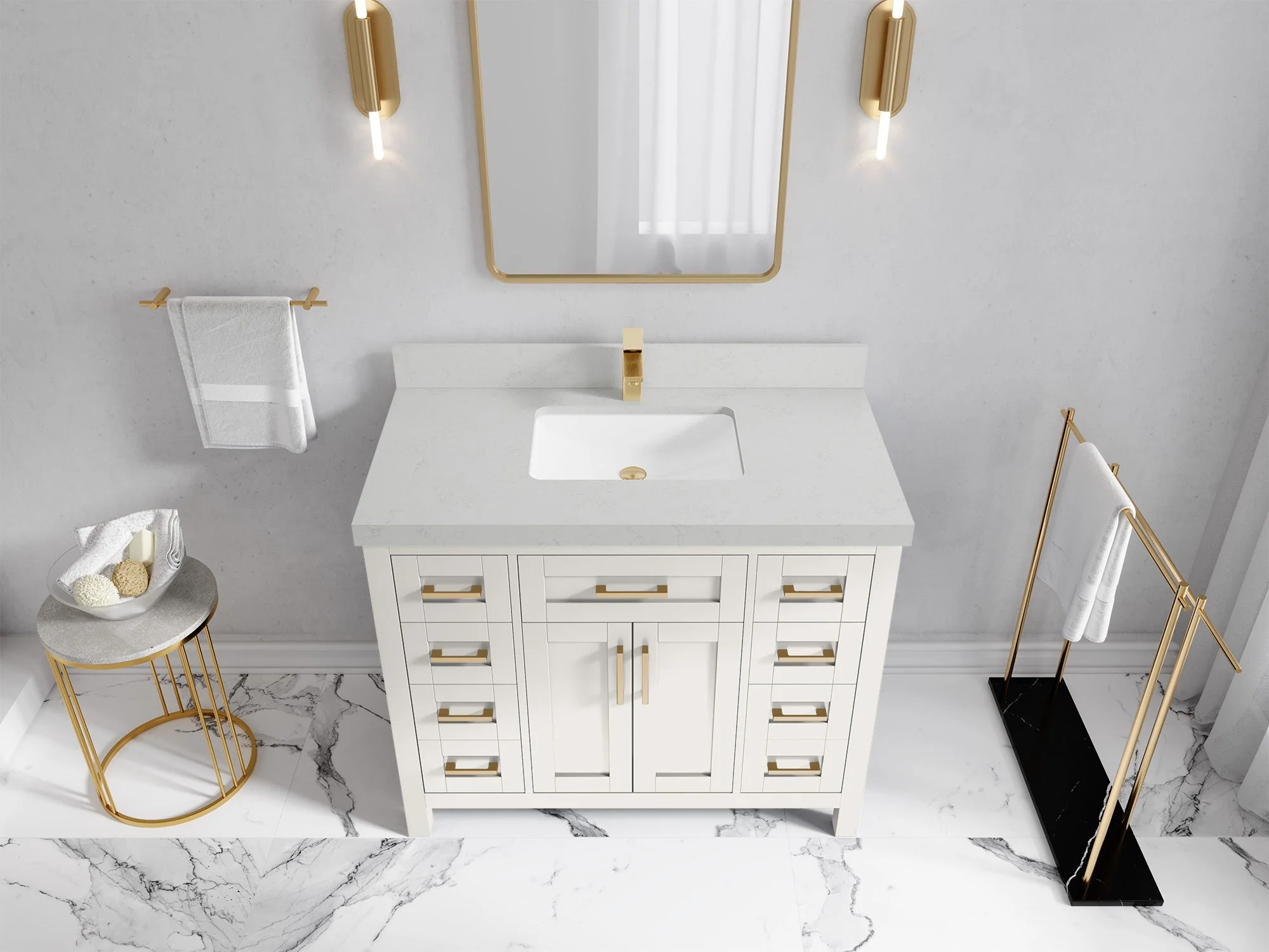 Cambridge 42 in. W x 22 in. D Single Sink Bathroom Vanity - Image 30