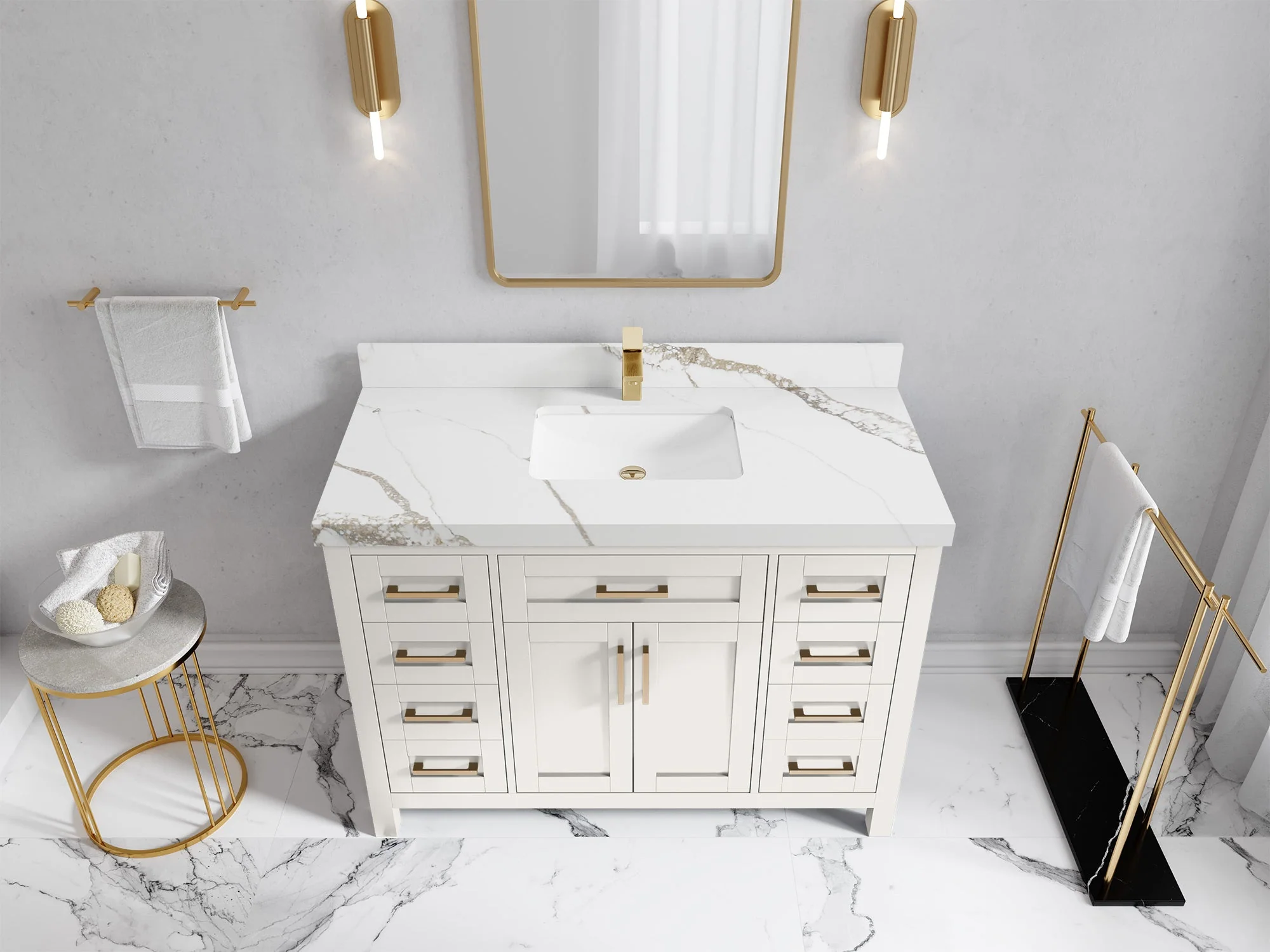 Cambridge 48 in. W x 22 in. D Single Sink Bathroom Vanity - Image 20