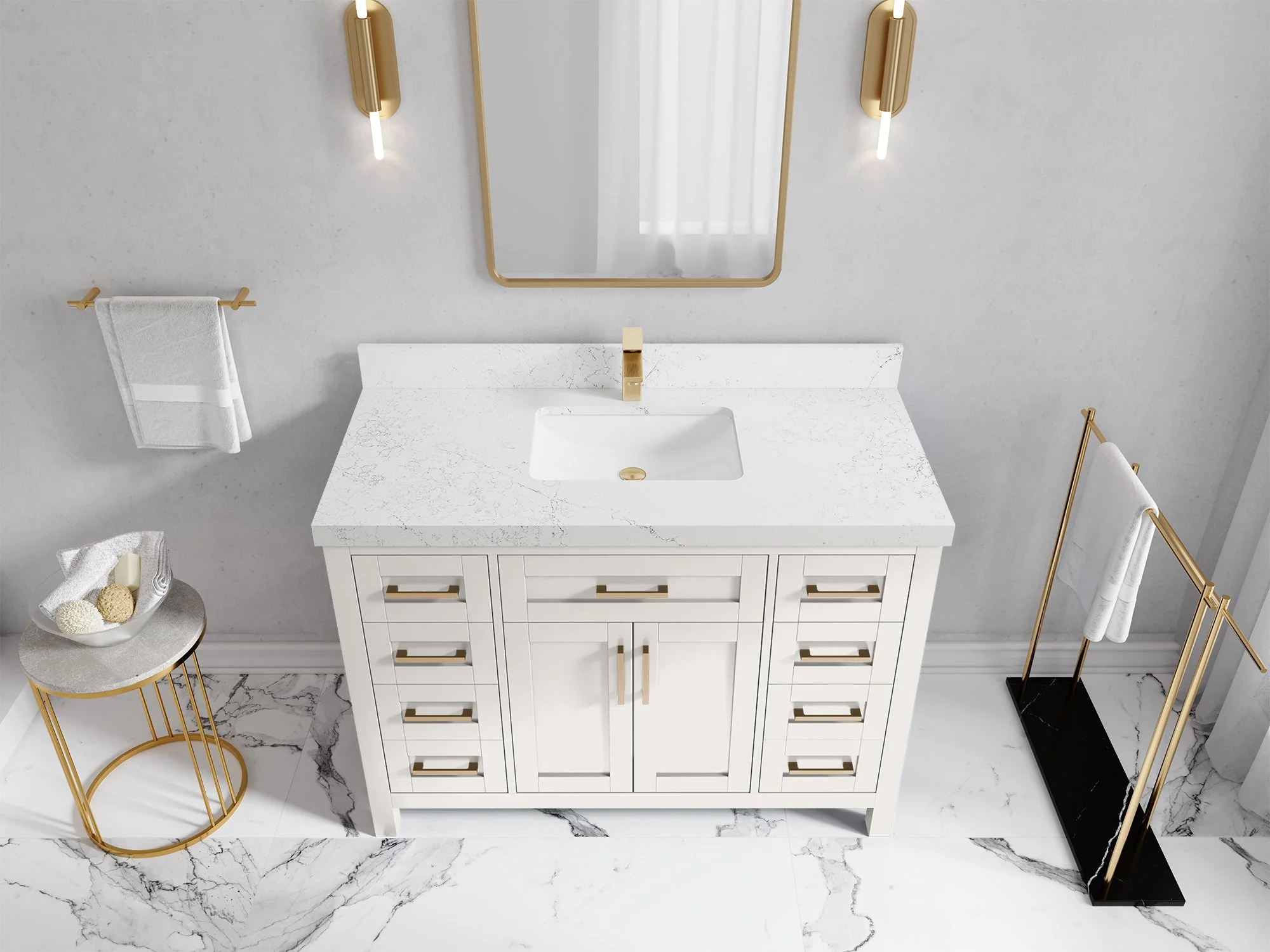 Cambridge 48 in. W x 22 in. D Single Sink Bathroom Vanity - Image 28