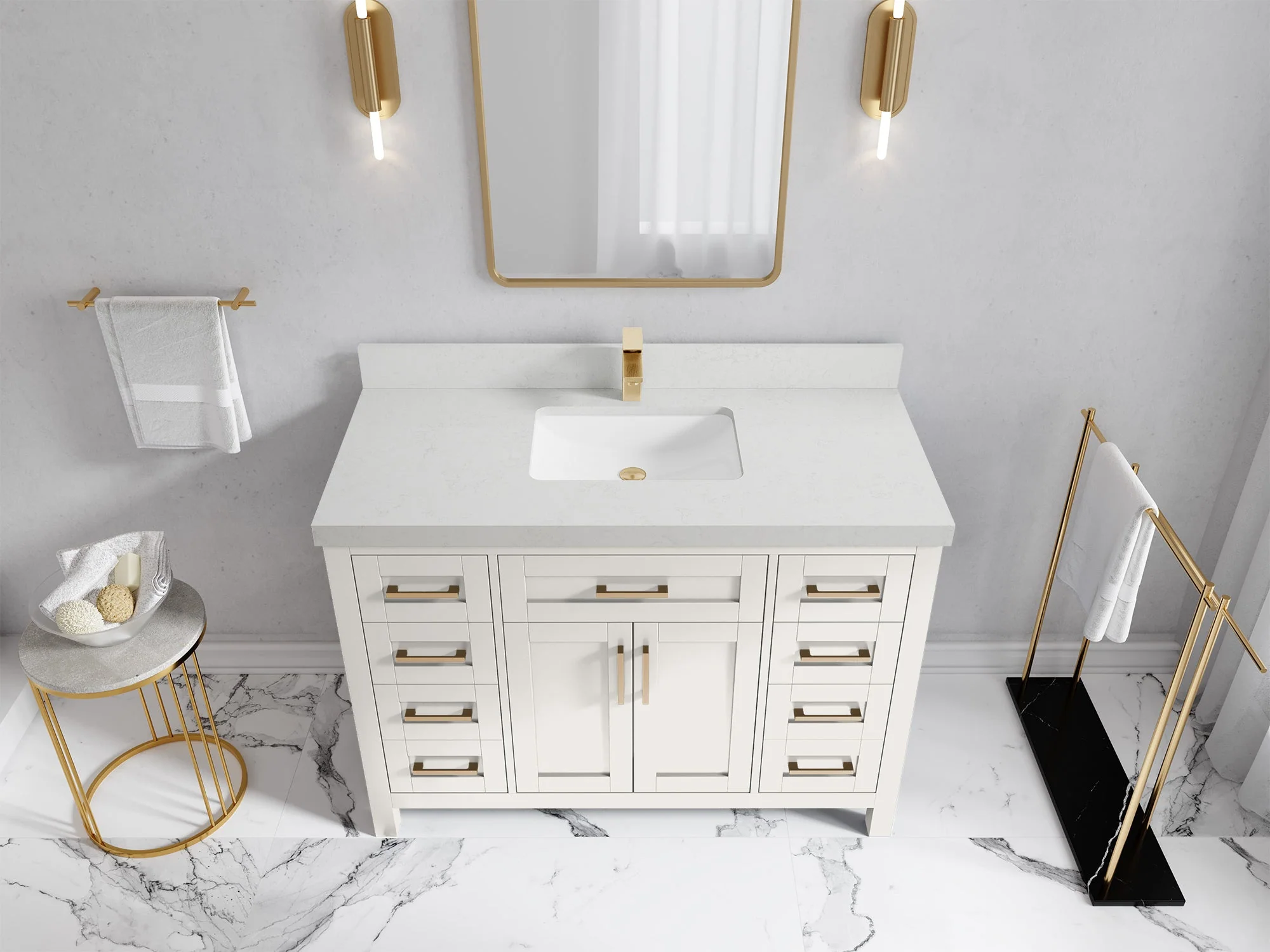 Cambridge 48 in. W x 22 in. D Single Sink Bathroom Vanity - Image 30