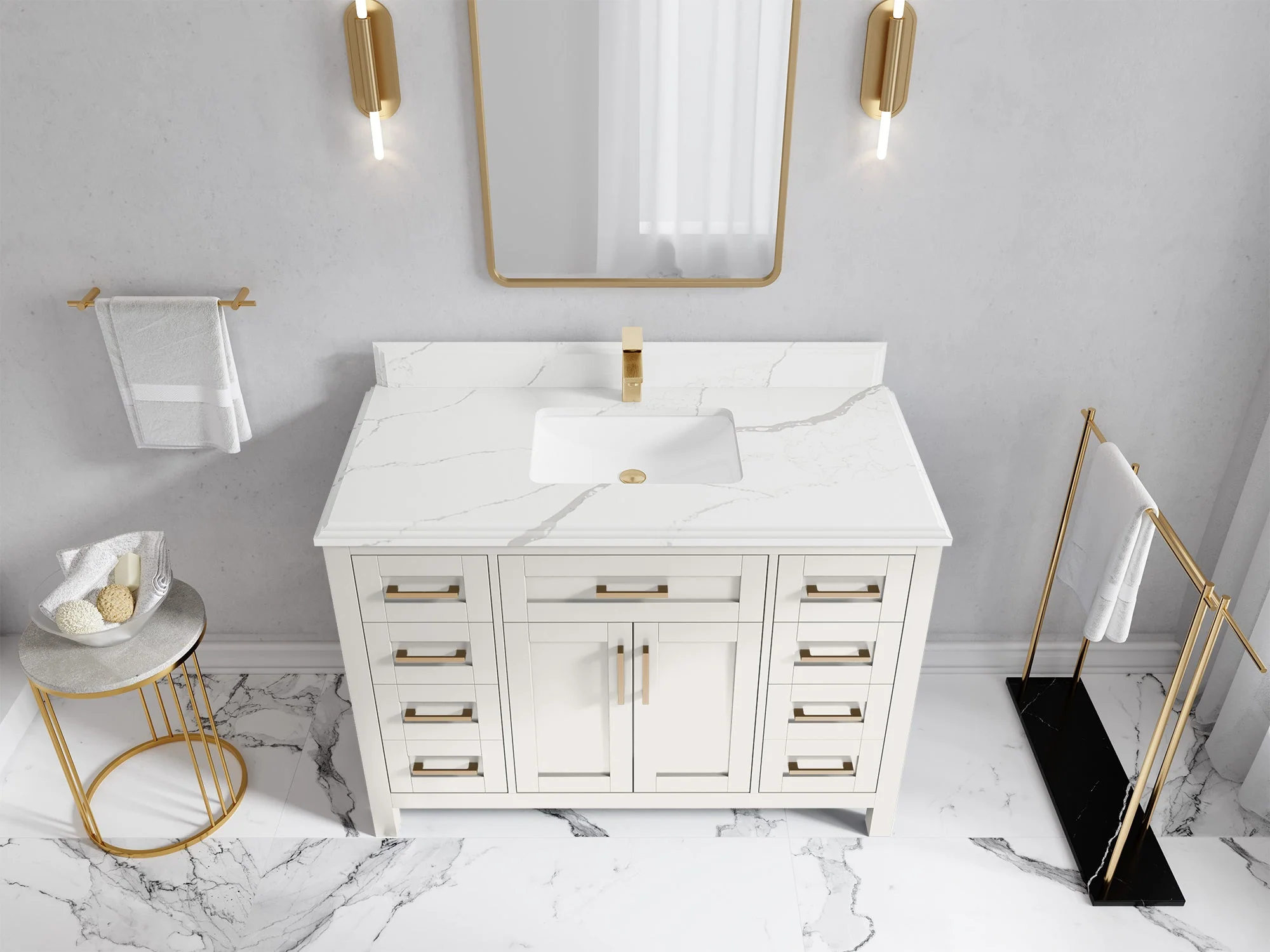 Cambridge 48 in. W x 22 in. D Single Sink Bathroom Vanity - Image 44