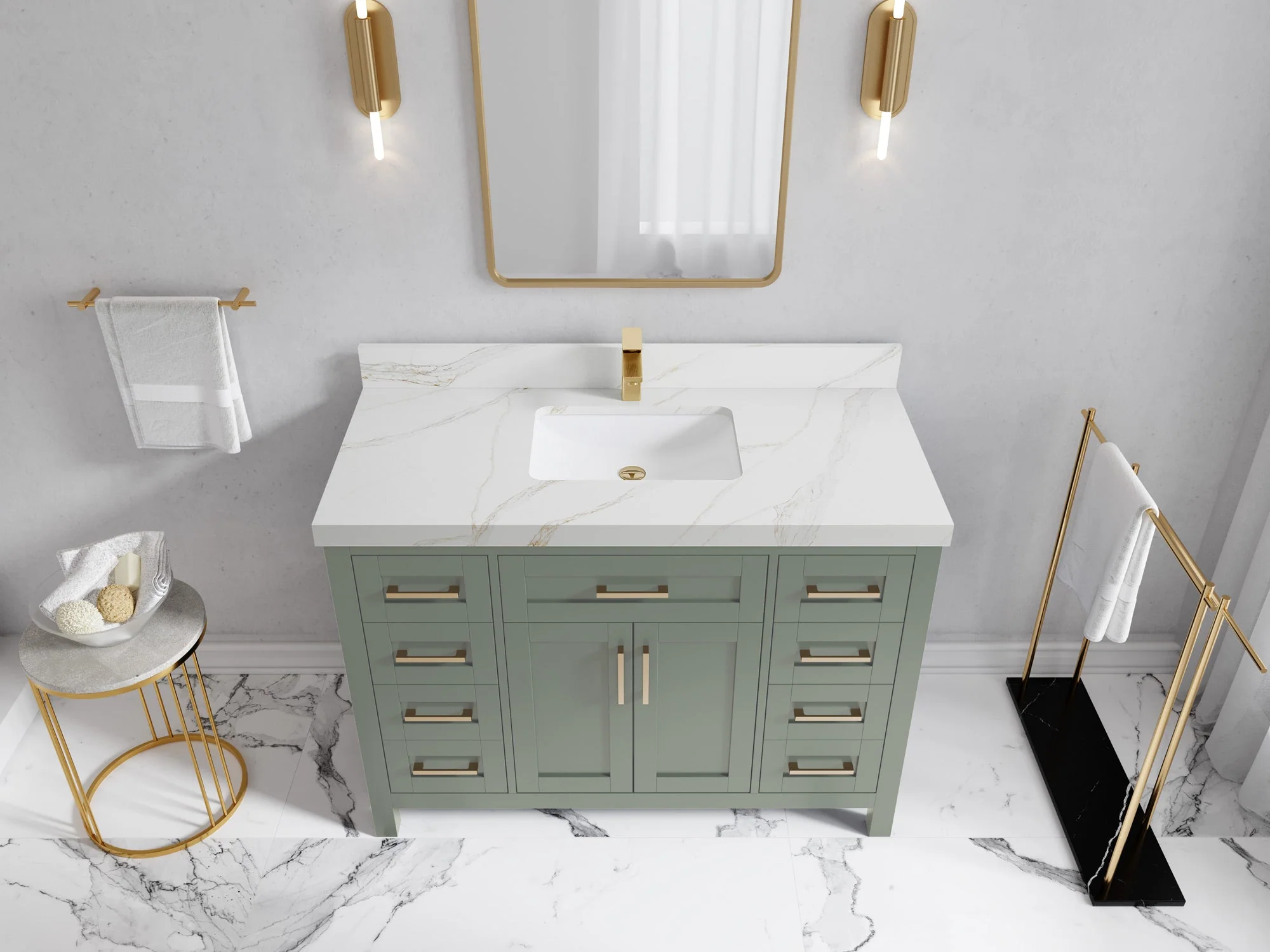 Cambridge 48 in. W x 22 in. D Single Sink Bathroom Vanity - Image 22
