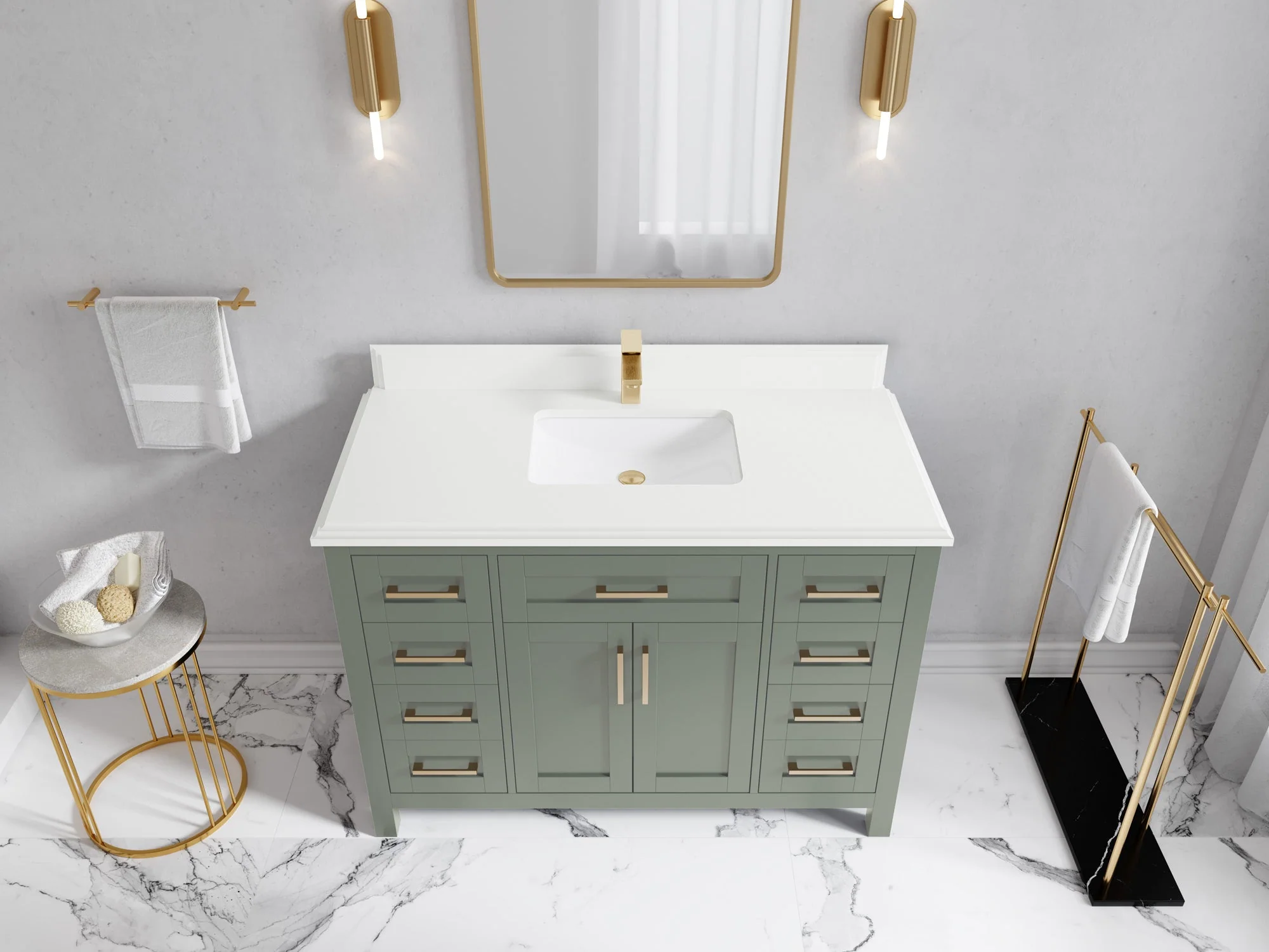 Cambridge 48 in. W x 22 in. D Single Sink Bathroom Vanity - Image 32