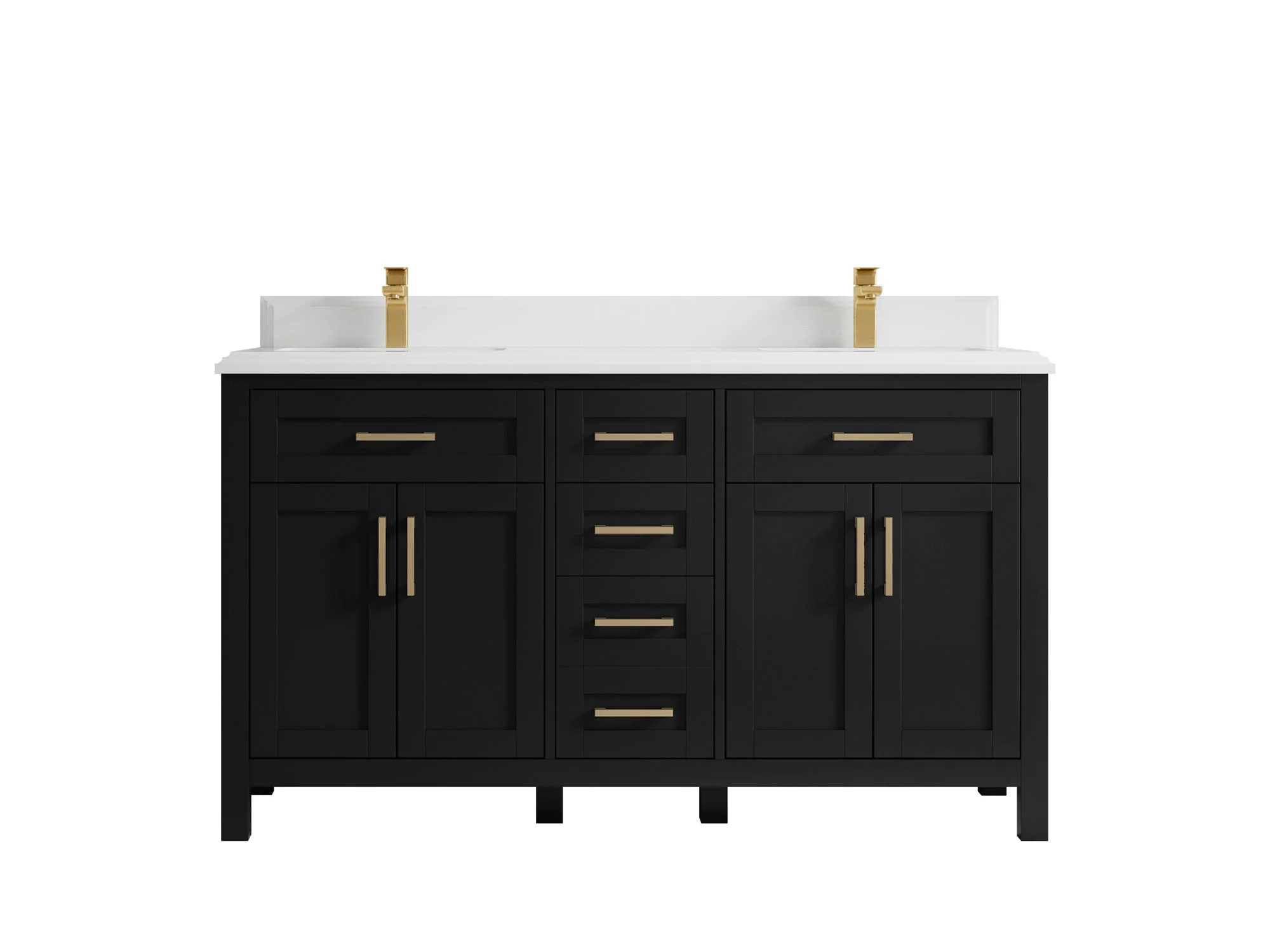 Cambridge 60 in. W x 22 in. D Double Sink Bathroom Vanity - Image 37