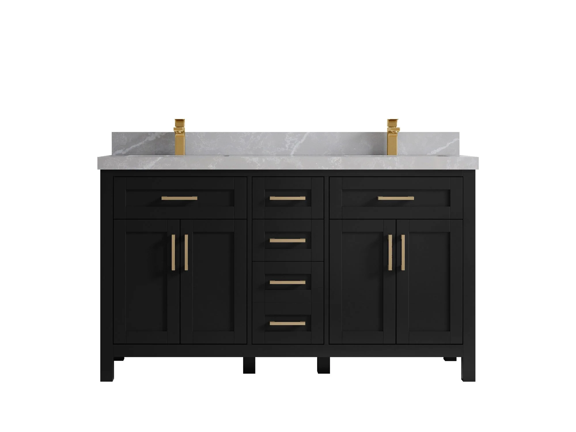 Cambridge 60 in. W x 22 in. D Double Sink Bathroom Vanity - Image 41