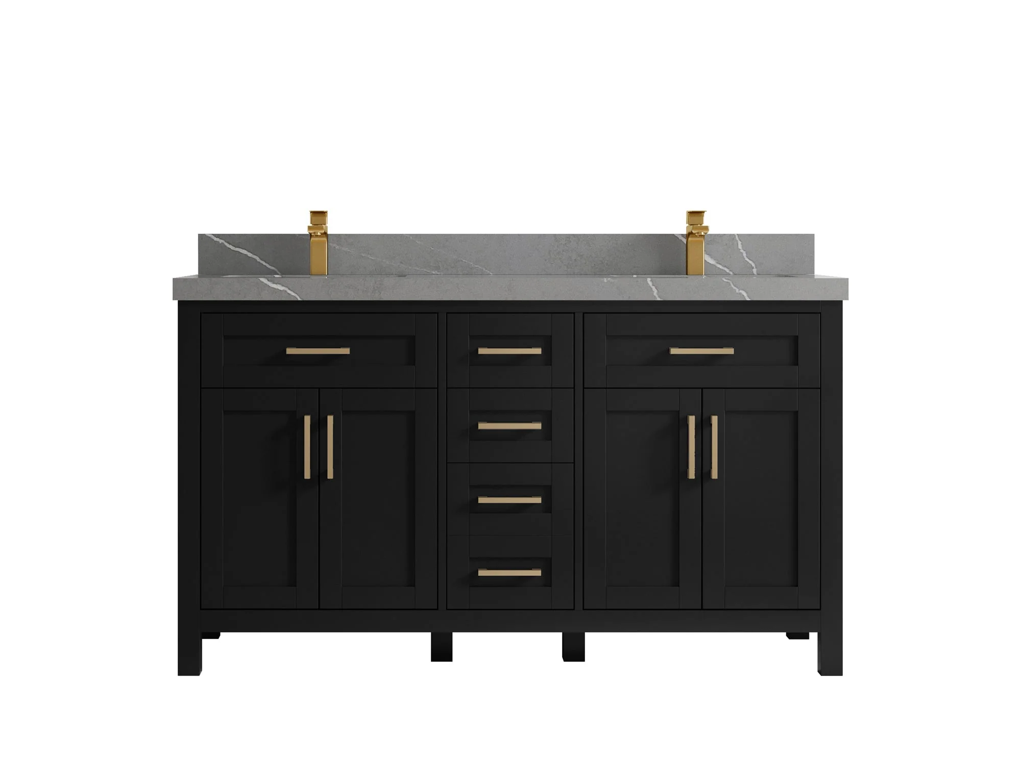 Cambridge 60 in. W x 22 in. D Double Sink Bathroom Vanity - Image 43