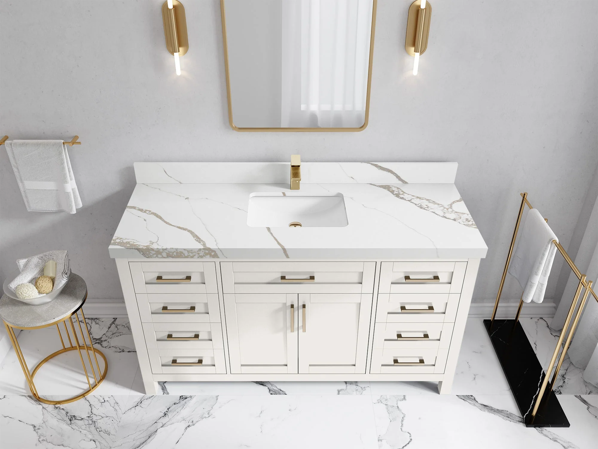 Cambridge 60 in. W x 22 in. D Single Sink Bathroom Vanity - Image 20