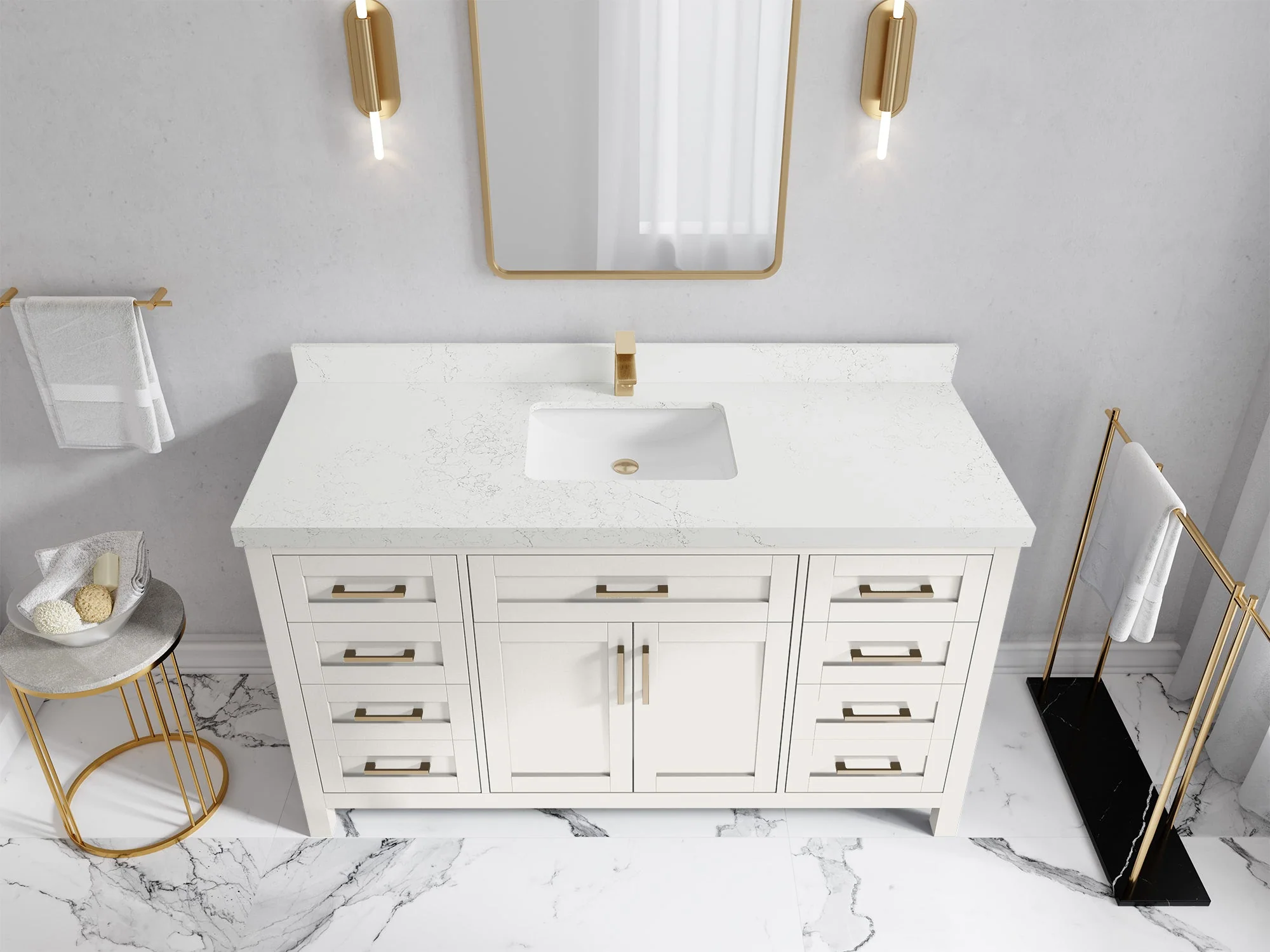 Cambridge 60 in. W x 22 in. D Single Sink Bathroom Vanity - Image 30