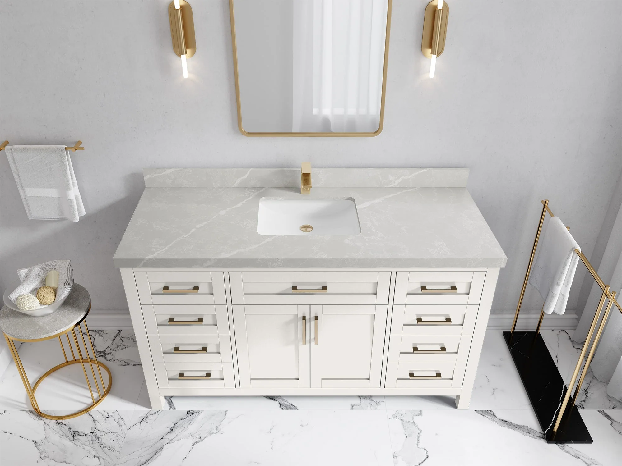 Cambridge 60 in. W x 22 in. D Single Sink Bathroom Vanity - Image 32