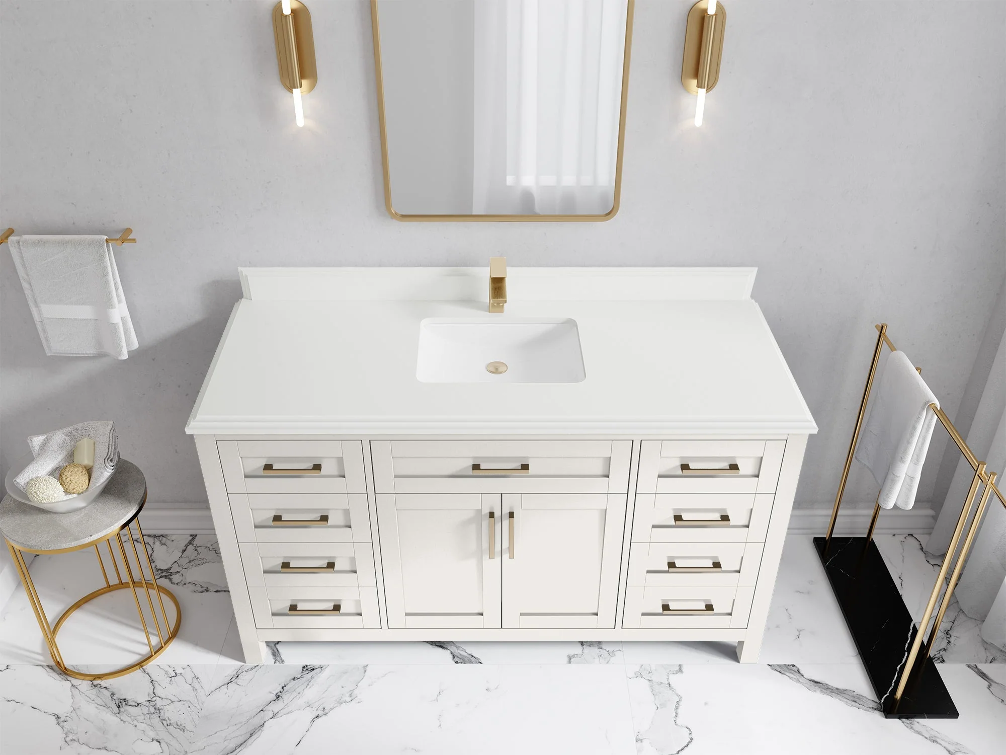 Cambridge 60 in. W x 22 in. D Single Sink Bathroom Vanity - Image 46