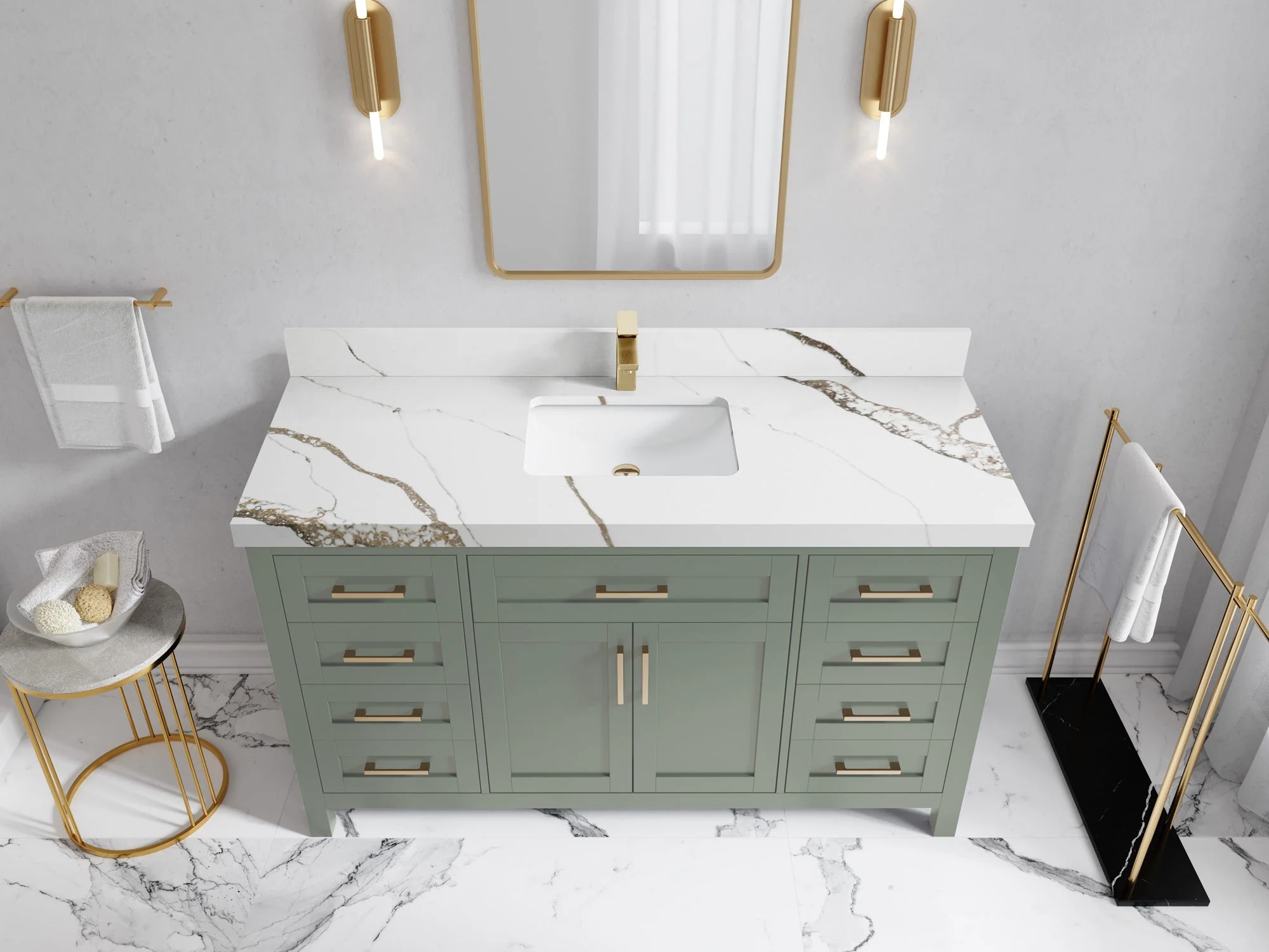 Cambridge 60 in. W x 22 in. D Single Sink Bathroom Vanity - Image 16