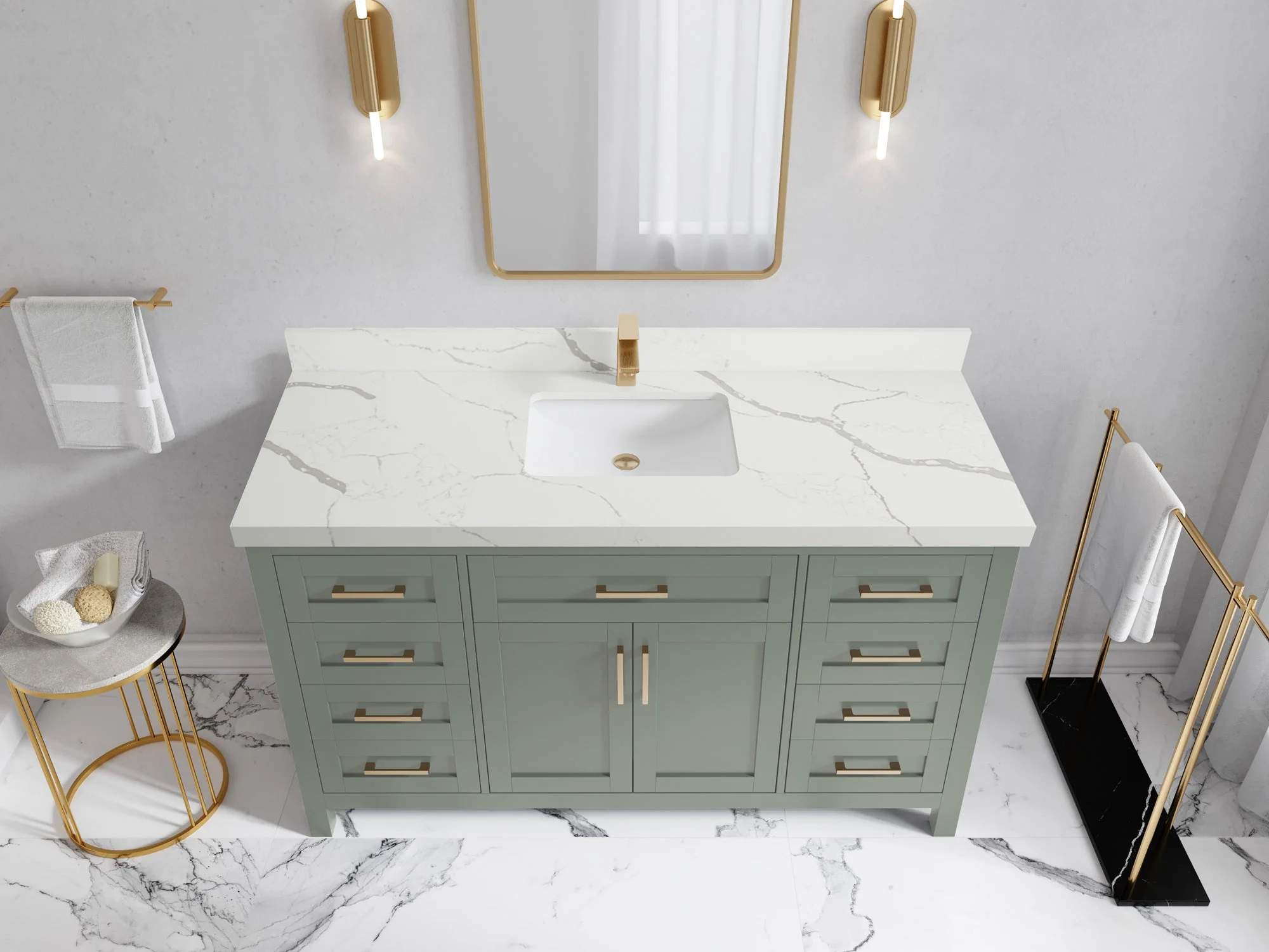 Cambridge 60 in. W x 22 in. D Single Sink Bathroom Vanity - Image 18