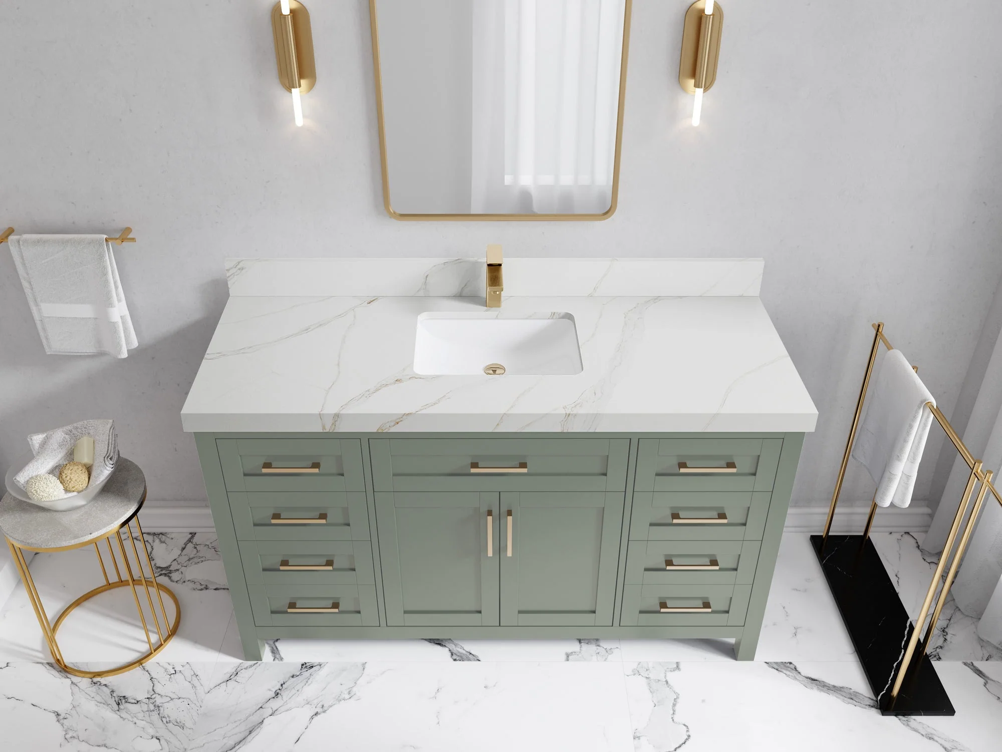 Cambridge 60 in. W x 22 in. D Single Sink Bathroom Vanity - Image 22