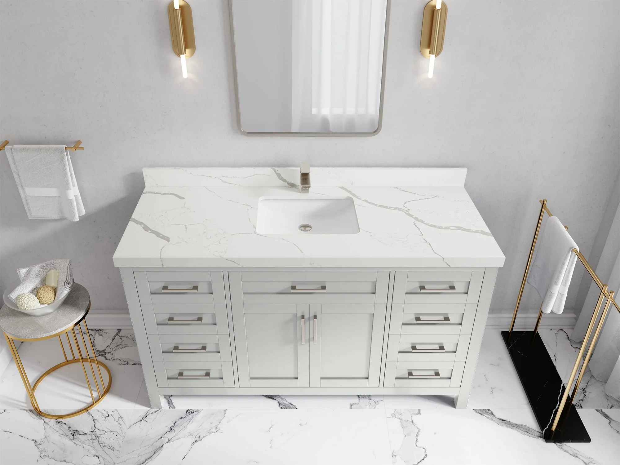 Cambridge 60 in. W x 22 in. D Single Sink Bathroom Vanity - Image 14