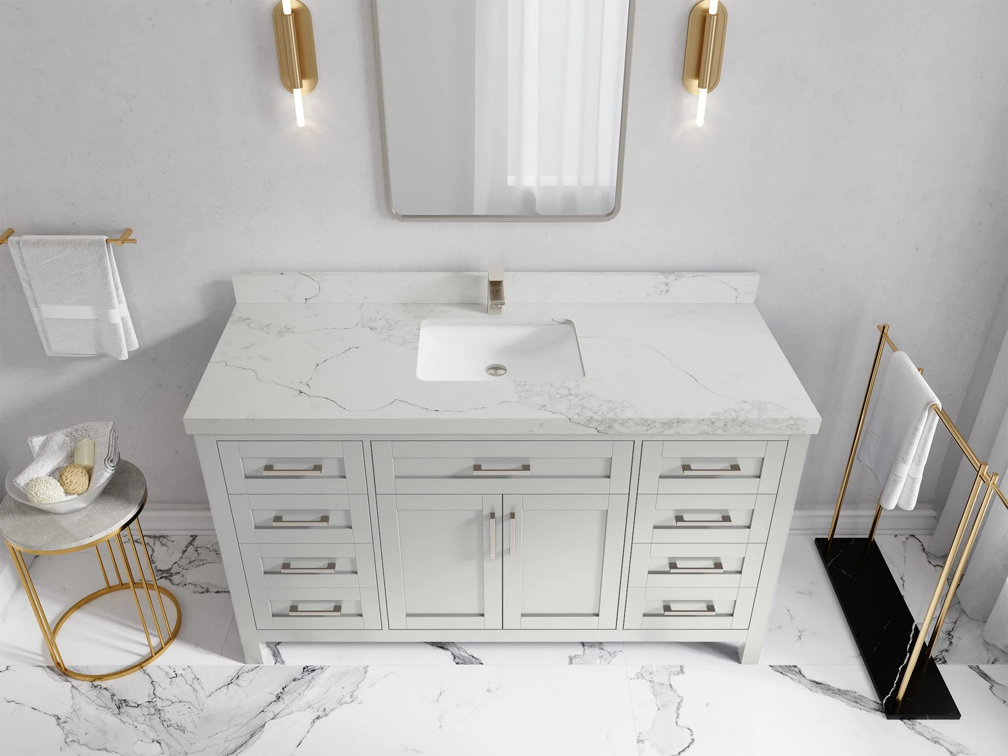 Cambridge 60 in. W x 22 in. D Single Sink Bathroom Vanity - Image 16
