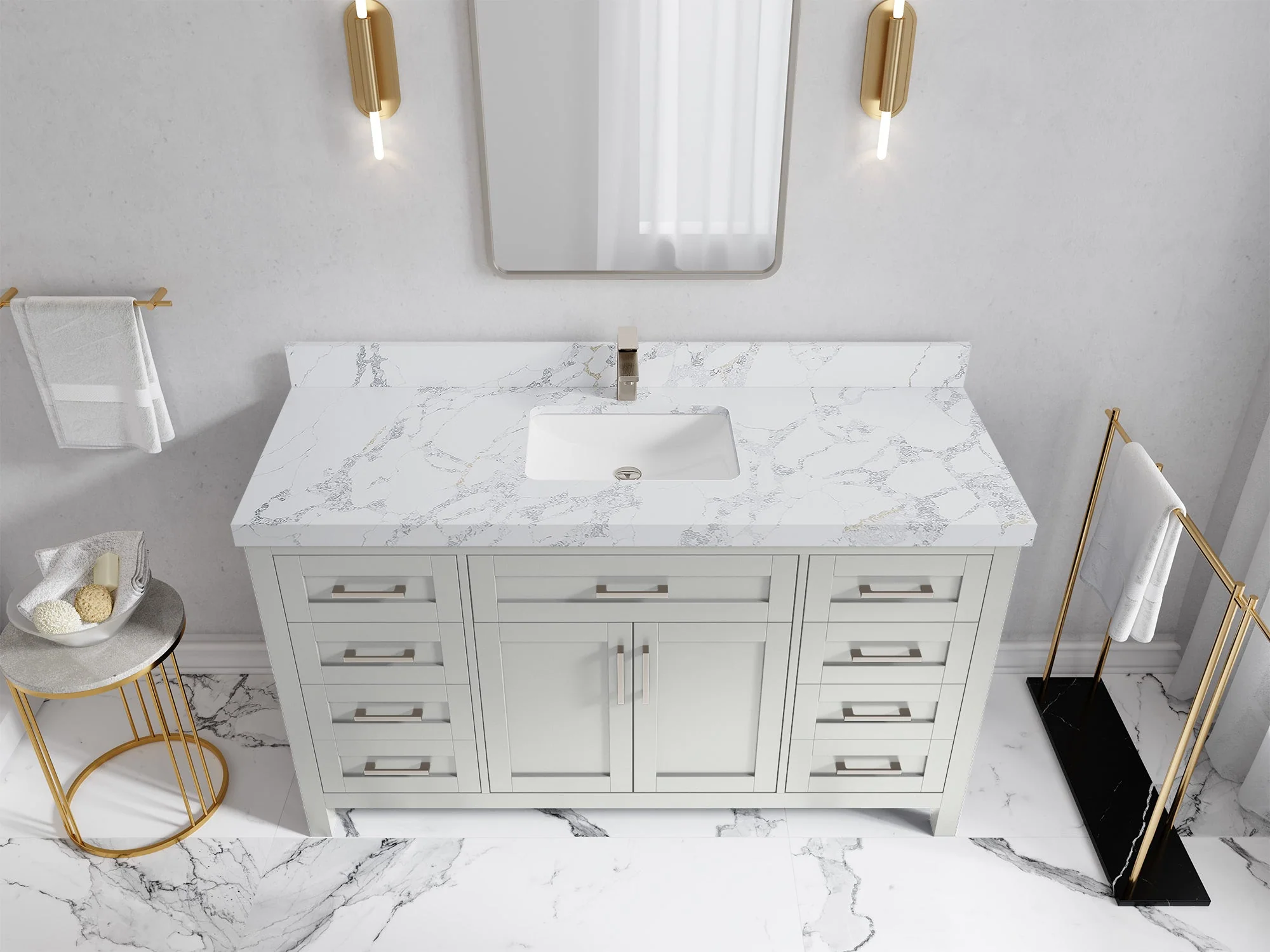 Cambridge 60 in. W x 22 in. D Single Sink Bathroom Vanity - Image 18