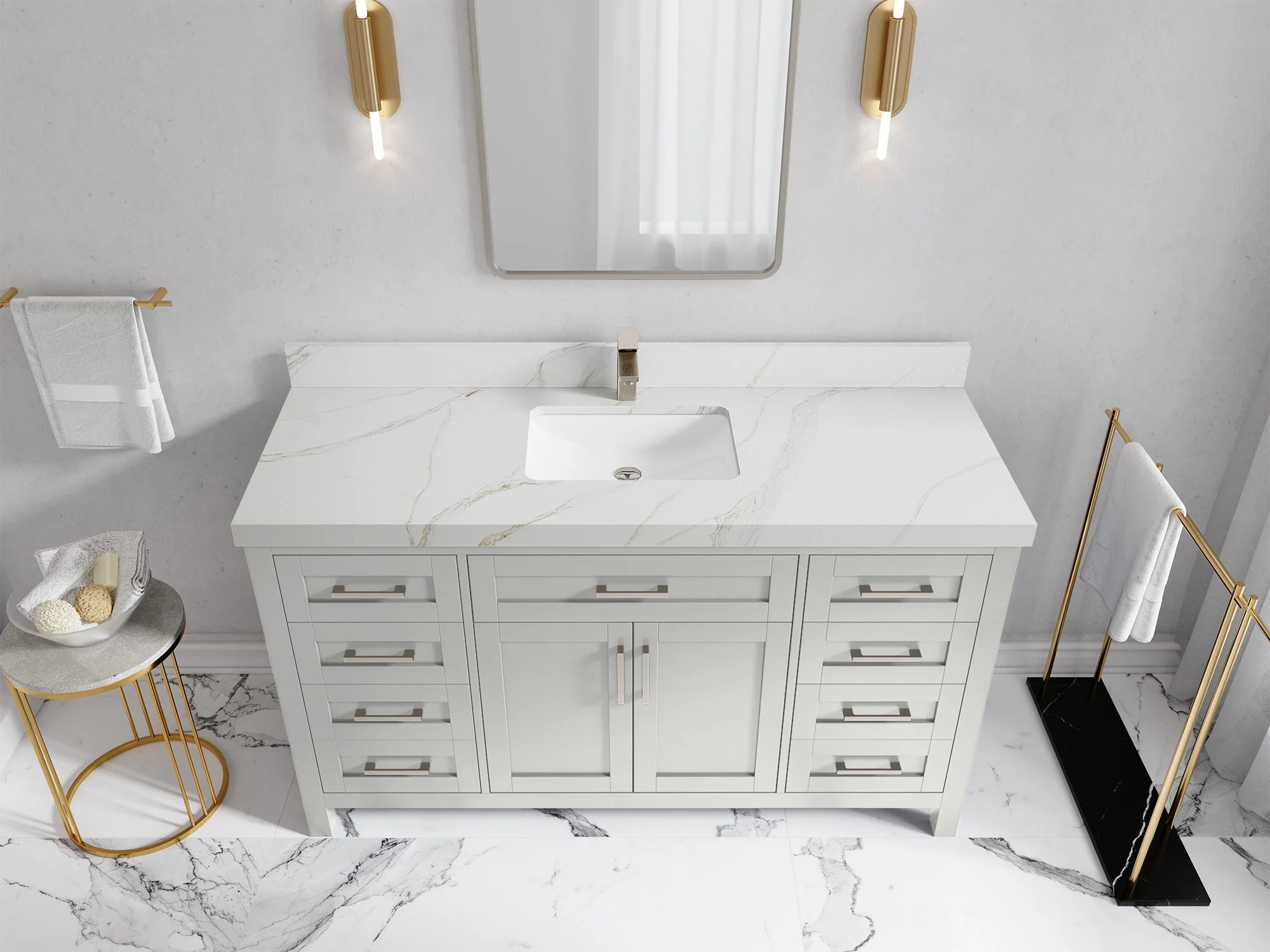 Cambridge 60 in. W x 22 in. D Single Sink Bathroom Vanity - Image 20