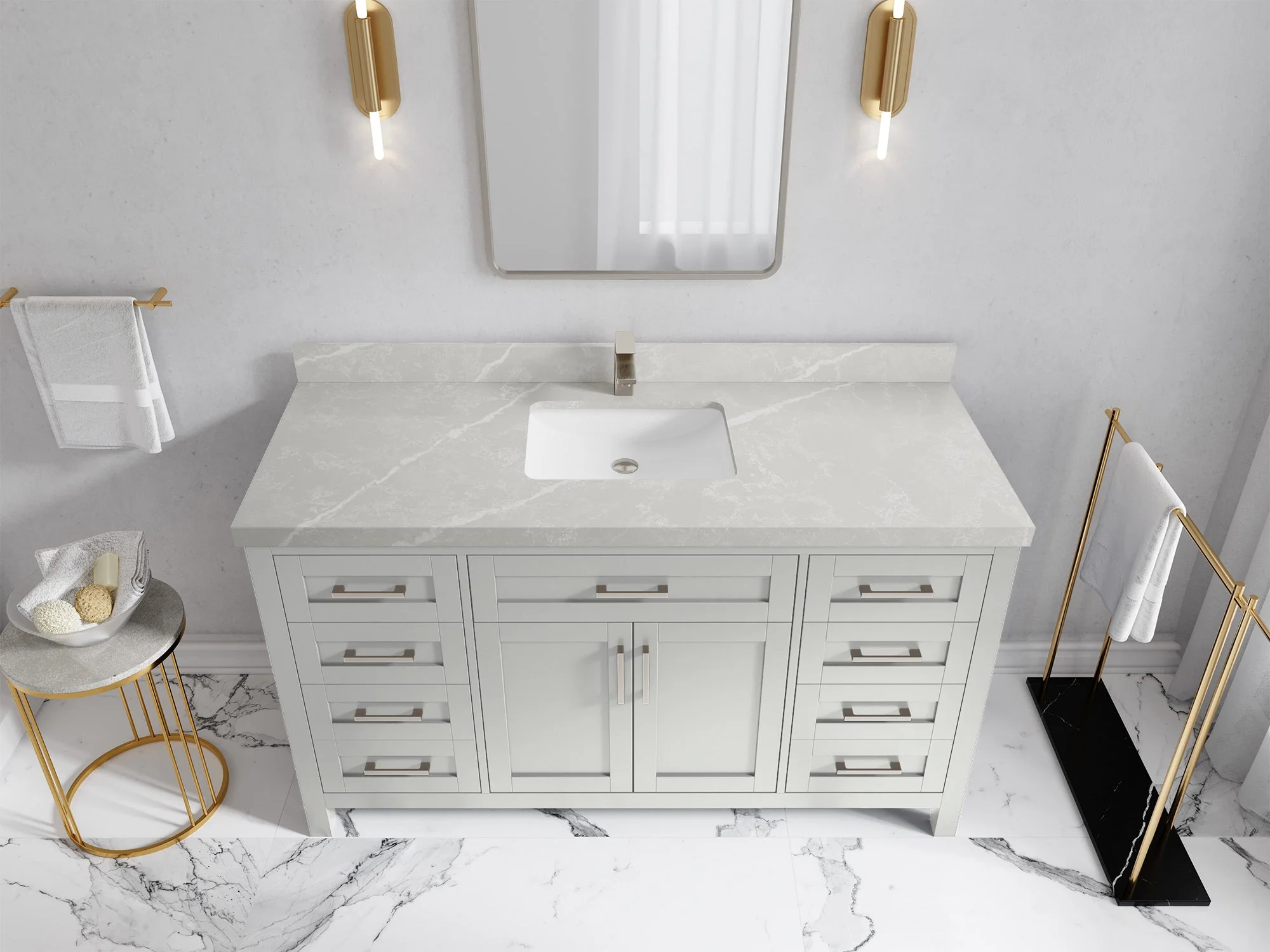 Cambridge 60 in. W x 22 in. D Single Sink Bathroom Vanity - Image 34