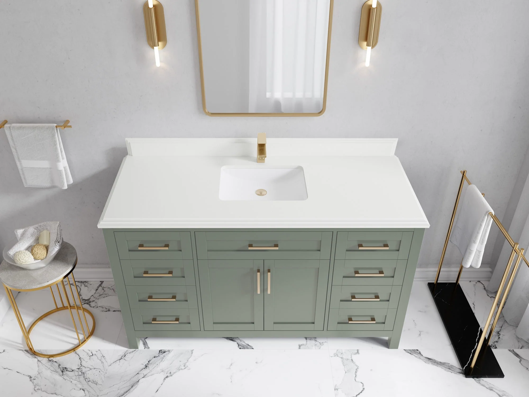 Cambridge 60 in. W x 22 in. D Single Sink Bathroom Vanity - Image 32