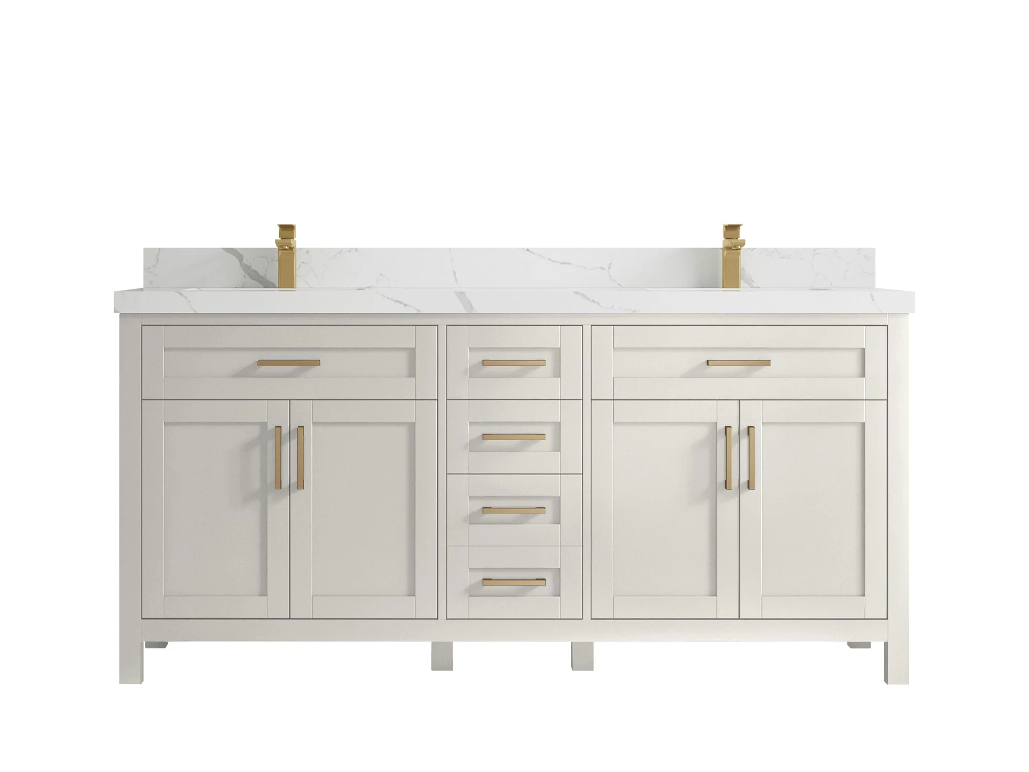 Cambridge 72 in. W x 22 in. D Double Sink Bathroom Vanity - Image 13