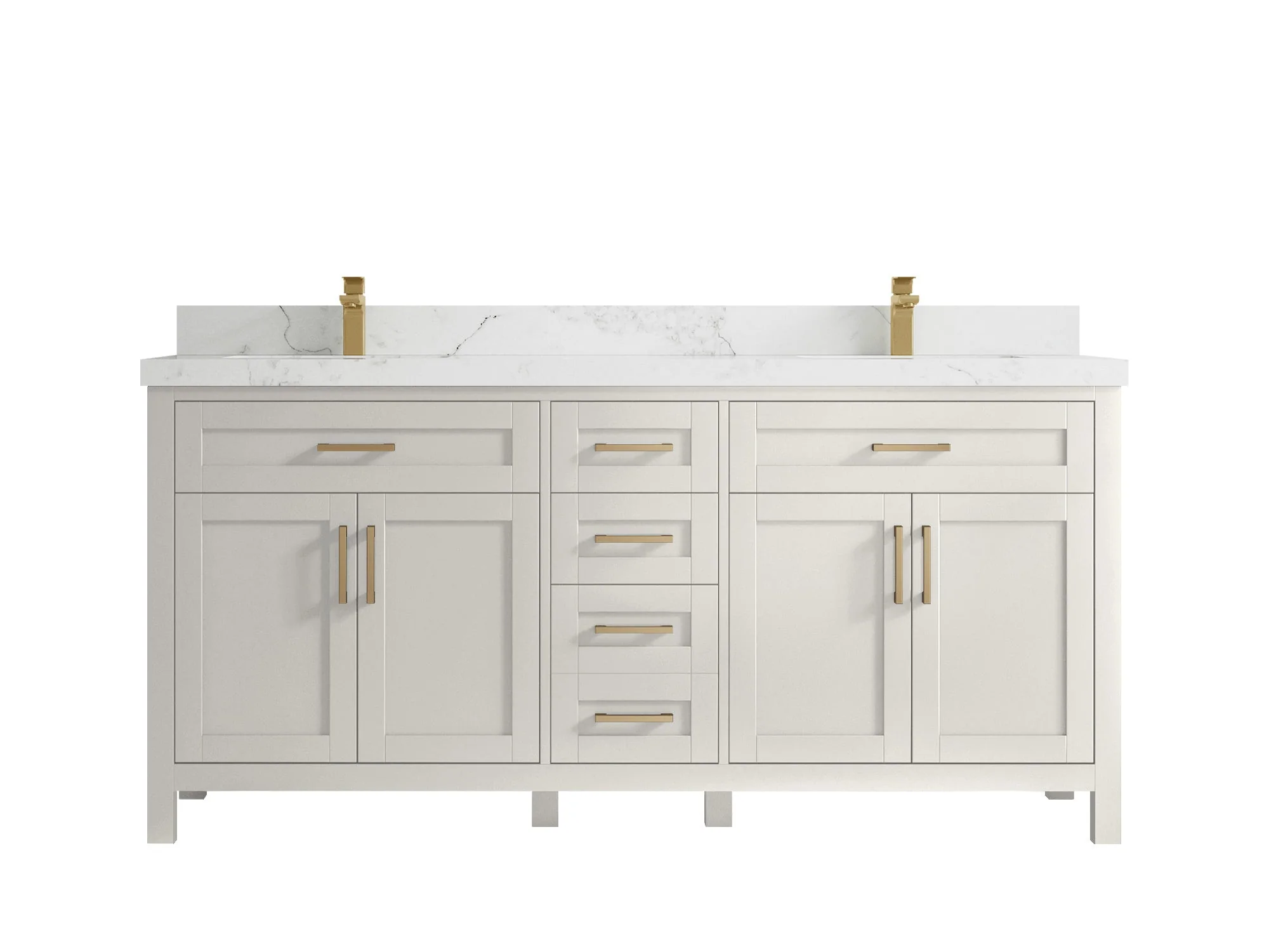 Cambridge 72 in. W x 22 in. D Double Sink Bathroom Vanity - Image 15