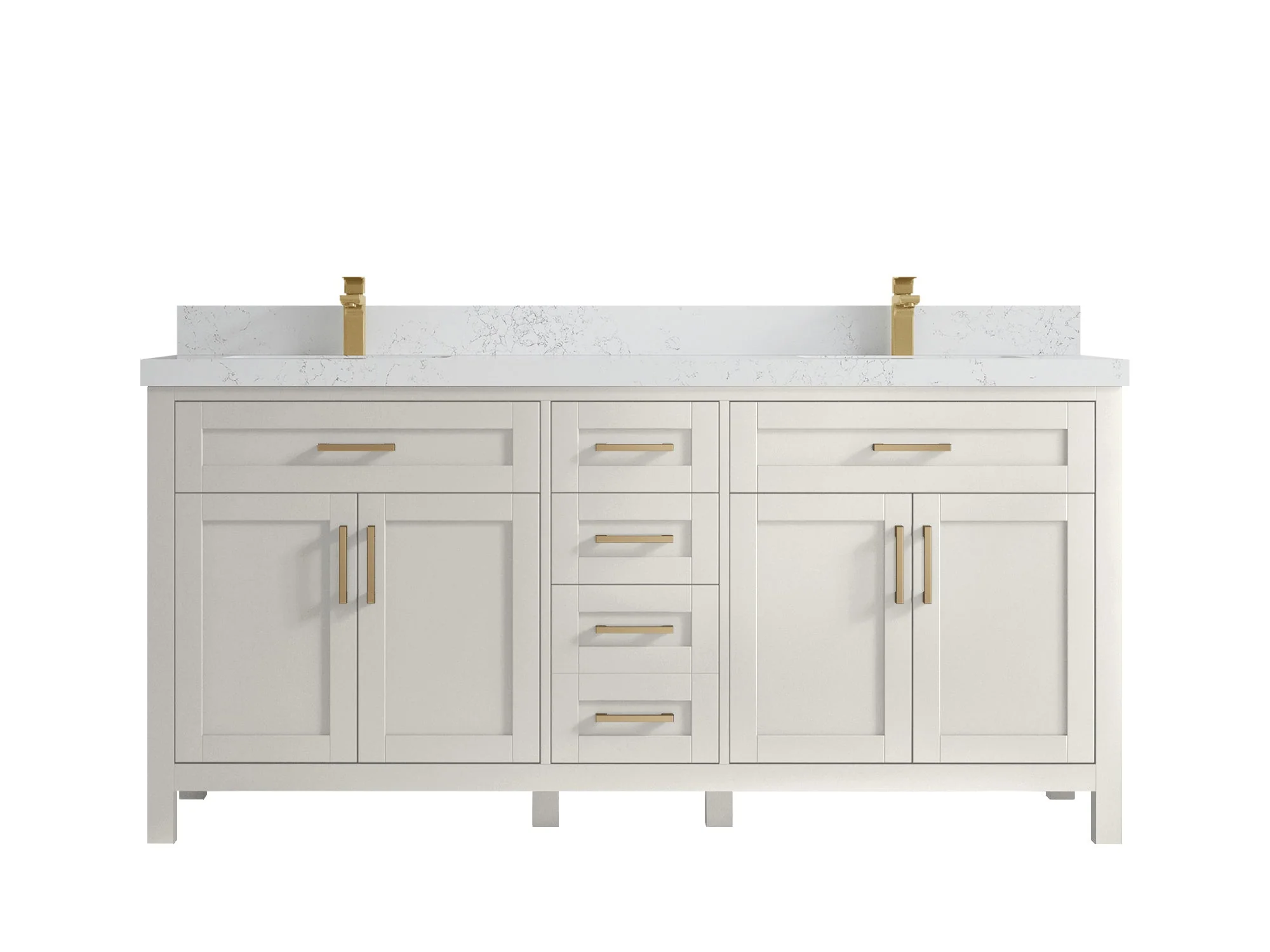 Cambridge 72 in. W x 22 in. D Double Sink Bathroom Vanity - Image 29
