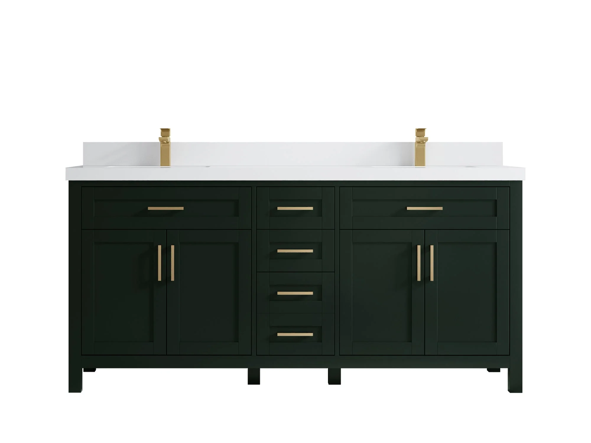 Cambridge 72 in. W x 22 in. D Double Sink Bathroom Vanity - Image 12