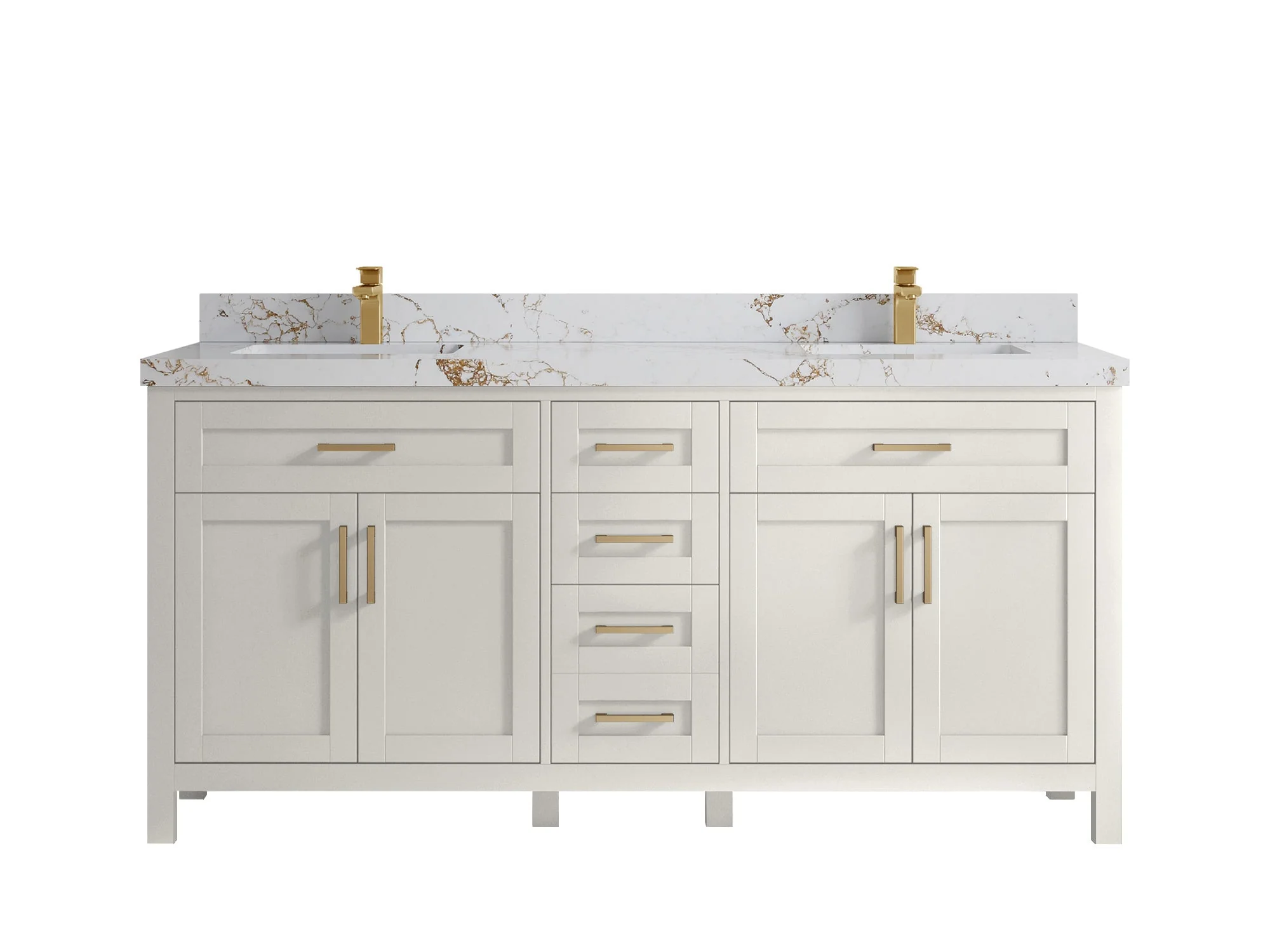 Cambridge 72 in. W x 22 in. D Double Sink Bathroom Vanity - Image 39