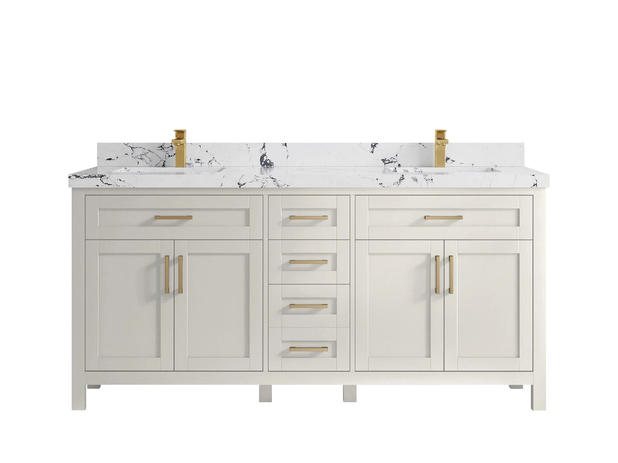 Cambridge 72 in. W x 22 in. D Double Sink Bathroom Vanity - Image 41