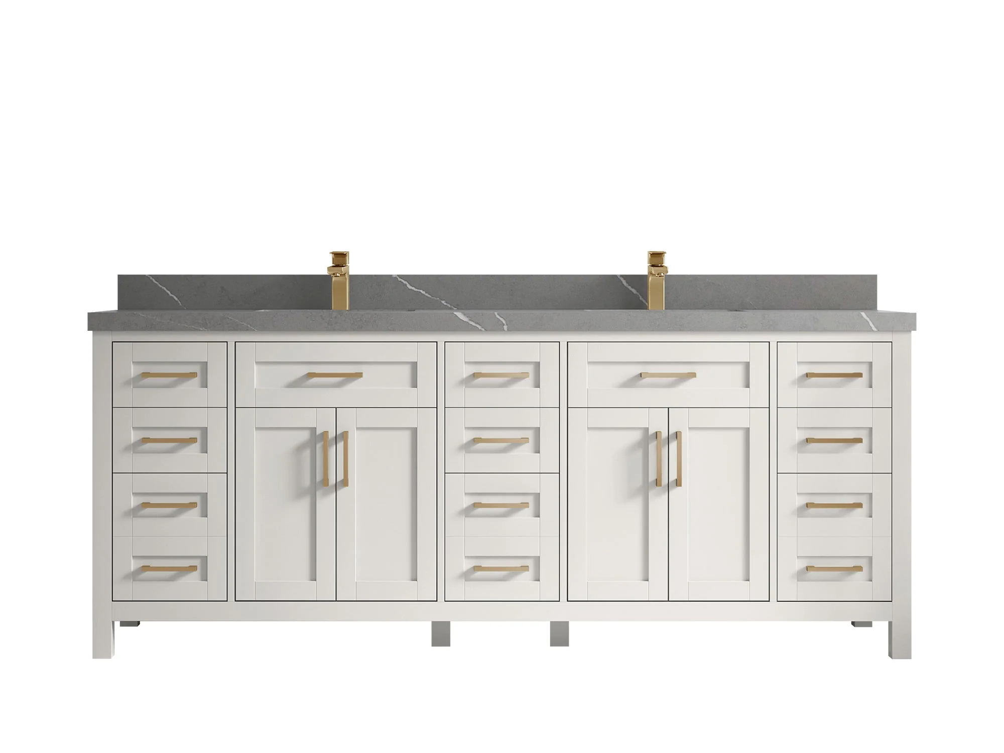 Cambridge 84 in. W x 22 in. D Double Sink Bathroom Vanity - Image 21