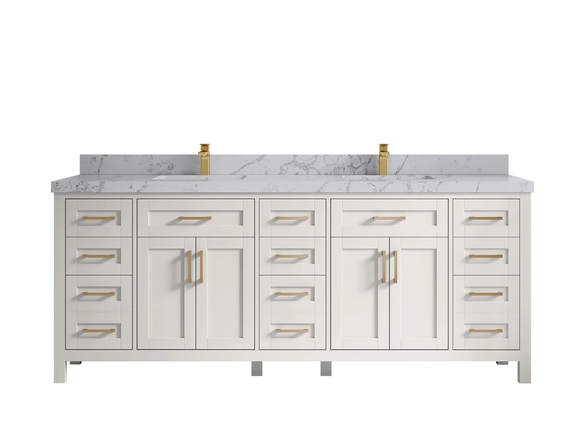 Cambridge 84 in. W x 22 in. D Double Sink Bathroom Vanity - Image 25