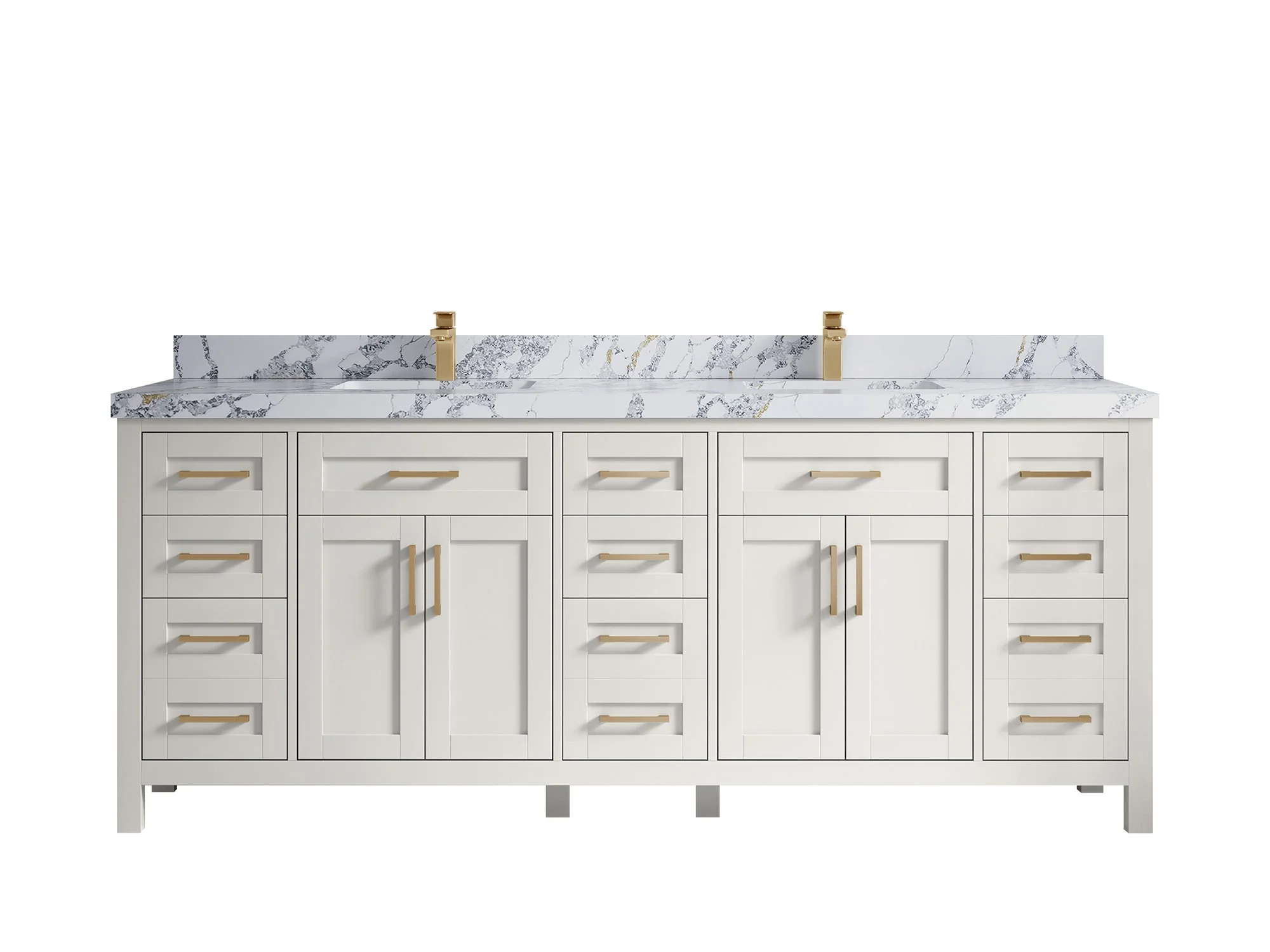 Cambridge 84 in. W x 22 in. D Double Sink Bathroom Vanity - Image 27