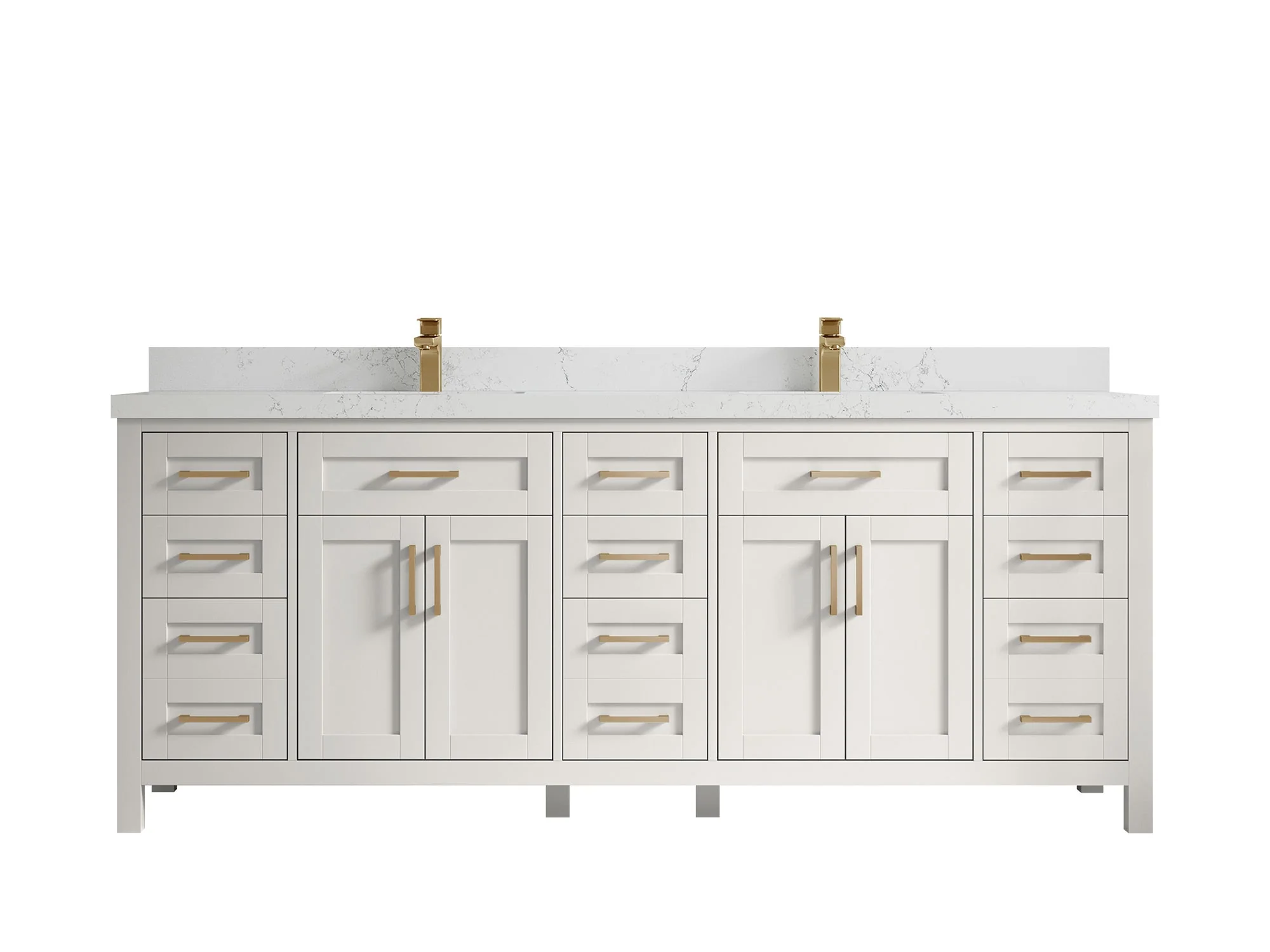 Cambridge 84 in. W x 22 in. D Double Sink Bathroom Vanity - Image 33