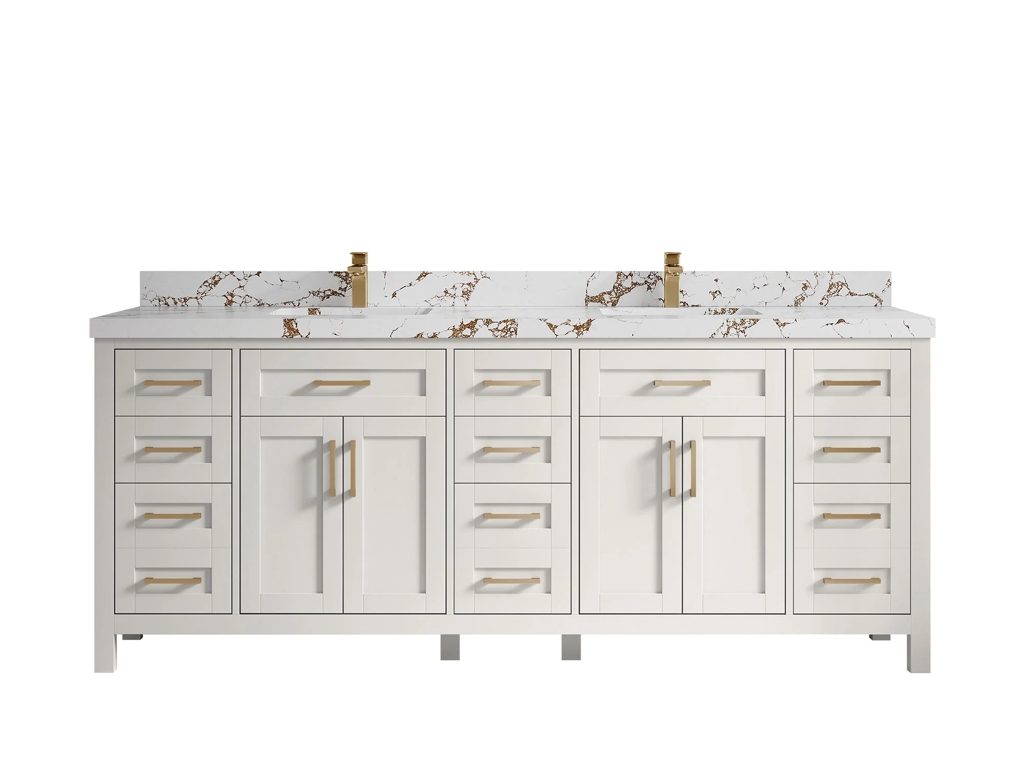 Cambridge 84 in. W x 22 in. D Double Sink Bathroom Vanity - Image 35