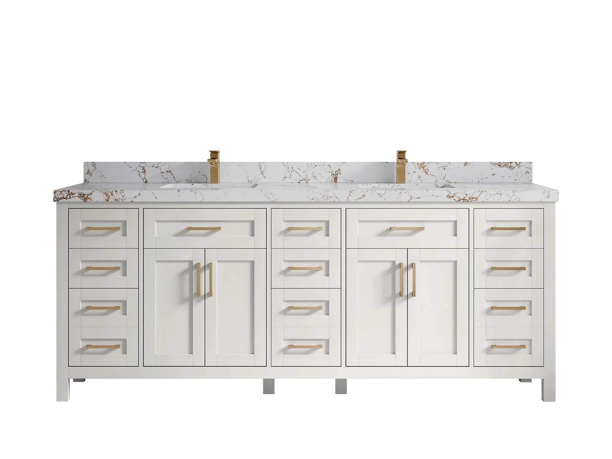 Cambridge 84 in. W x 22 in. D Double Sink Bathroom Vanity - Image 39