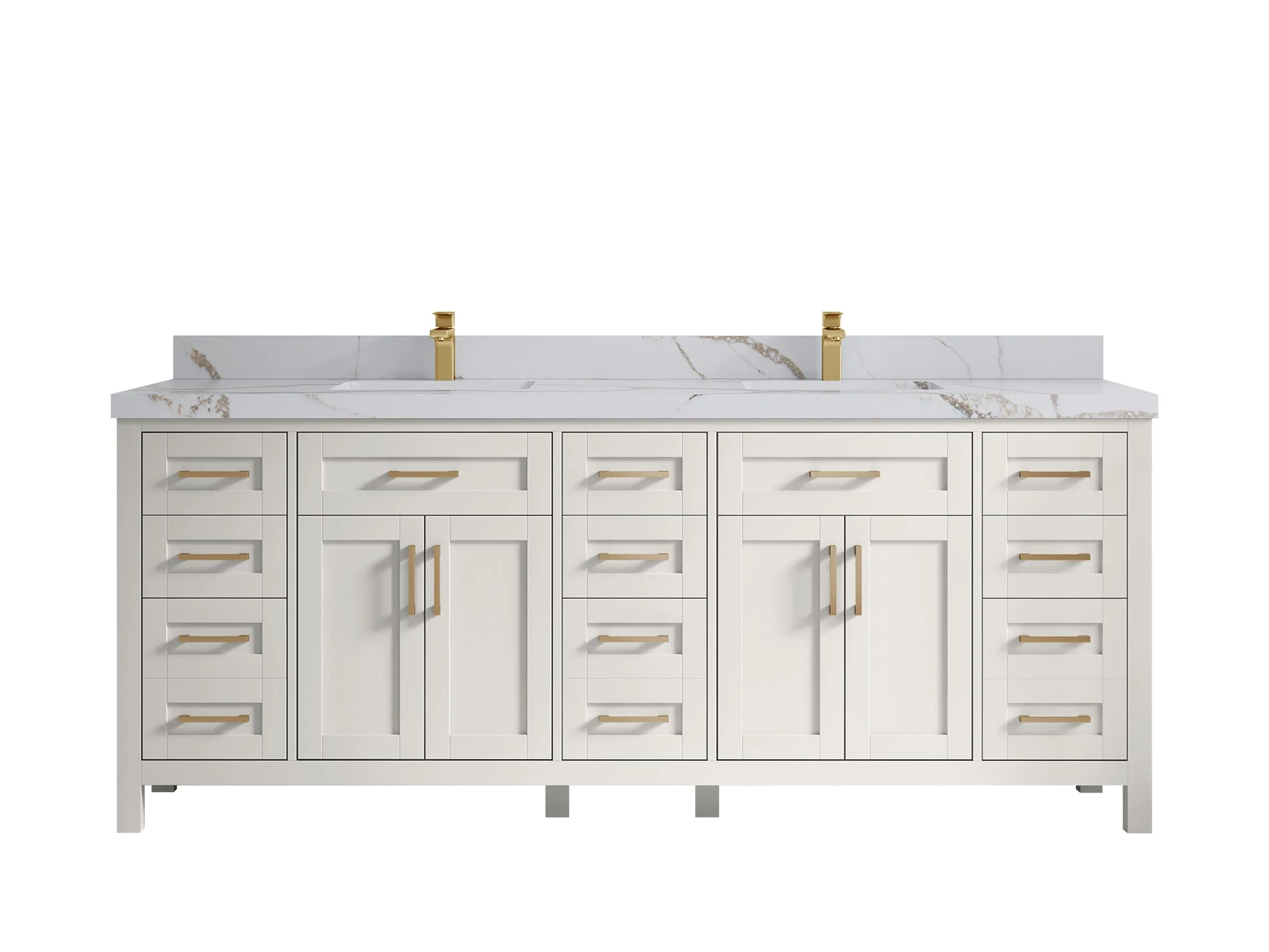 Cambridge 84 in. W x 22 in. D Double Sink Bathroom Vanity - Image 41
