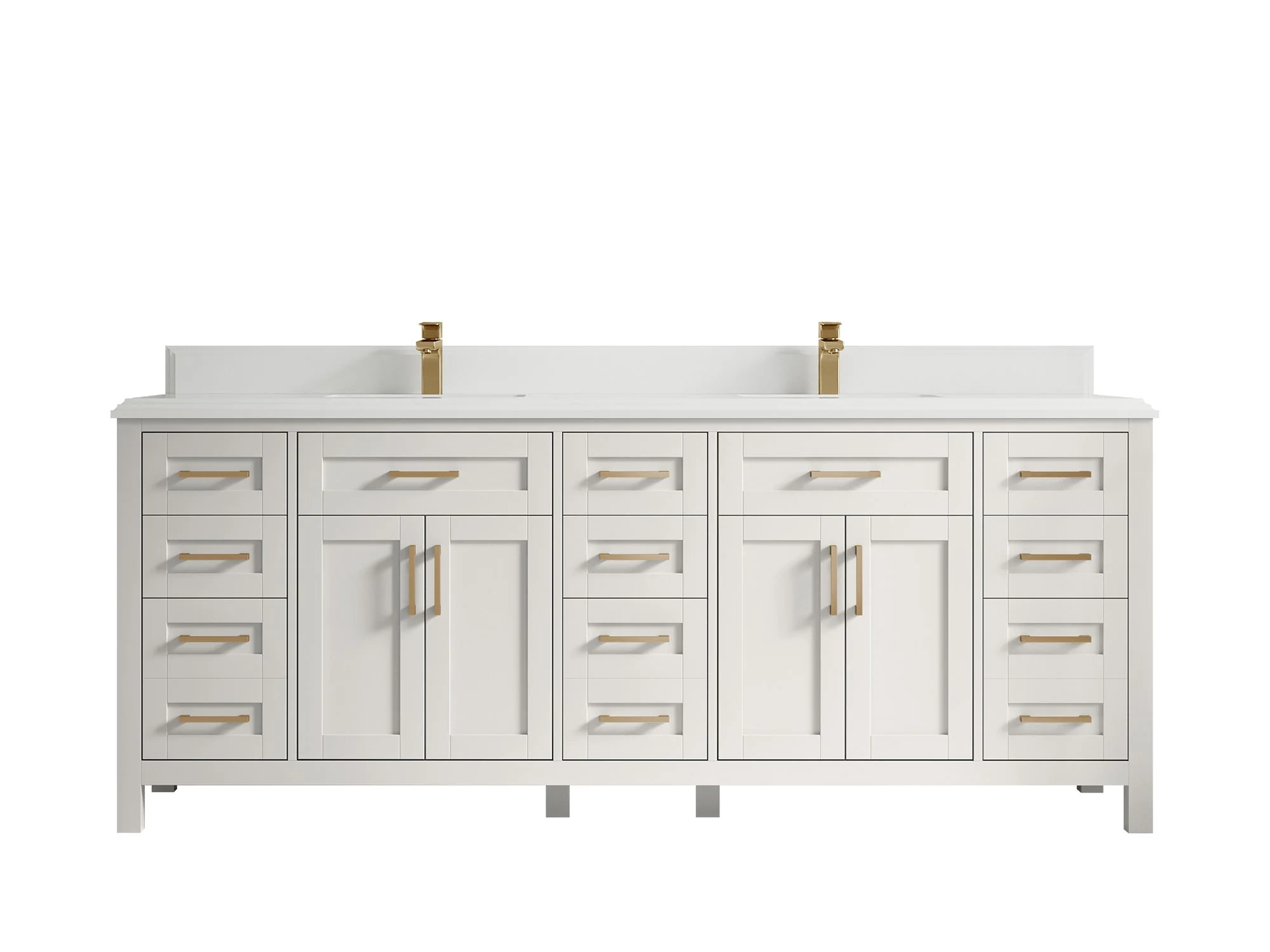 Cambridge 84 in. W x 22 in. D Double Sink Bathroom Vanity - Image 47